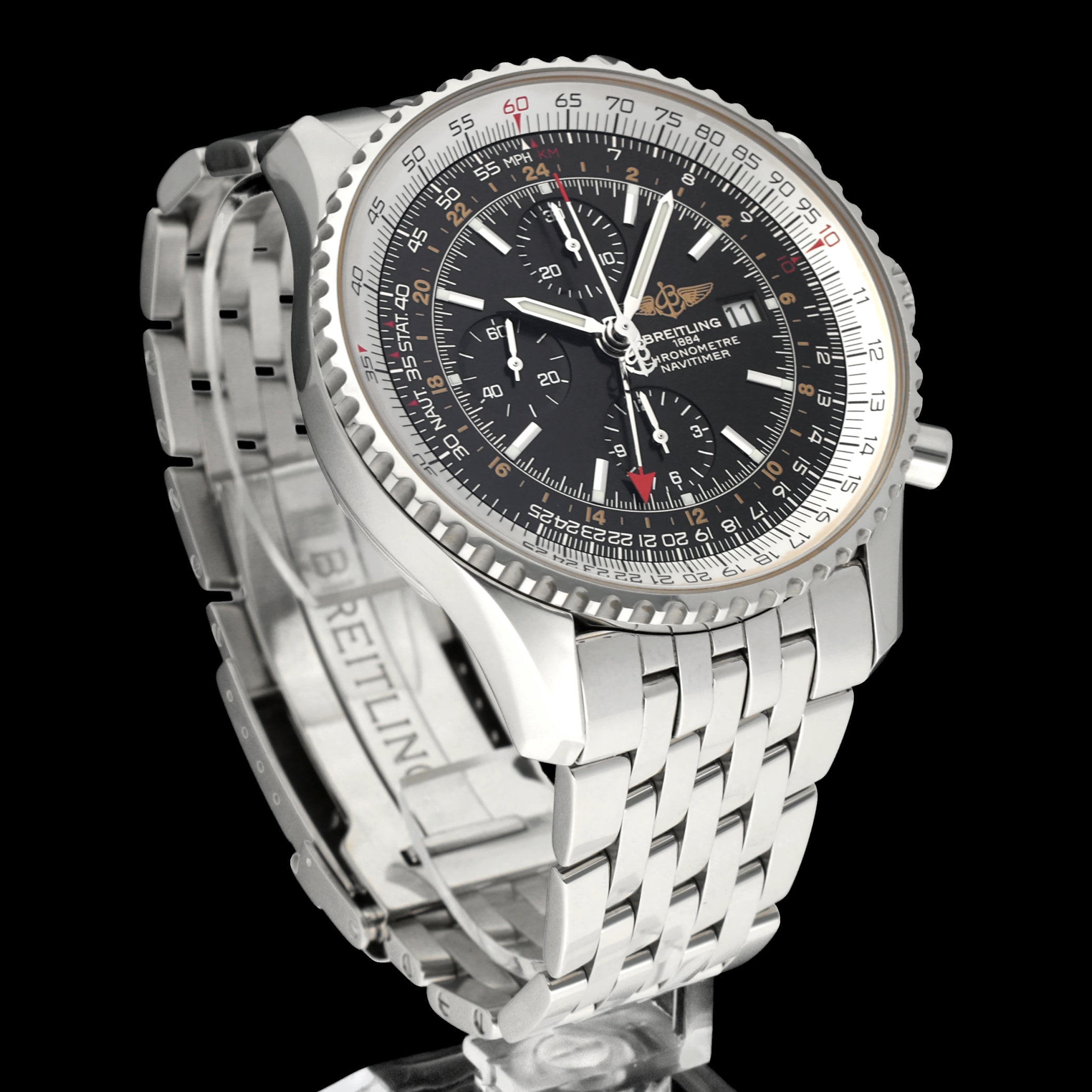 Breitling Navitimer World A24322- 2010 - Breitling horloge - Breitling kopen - Breitling heren horloge - Trophies Watches