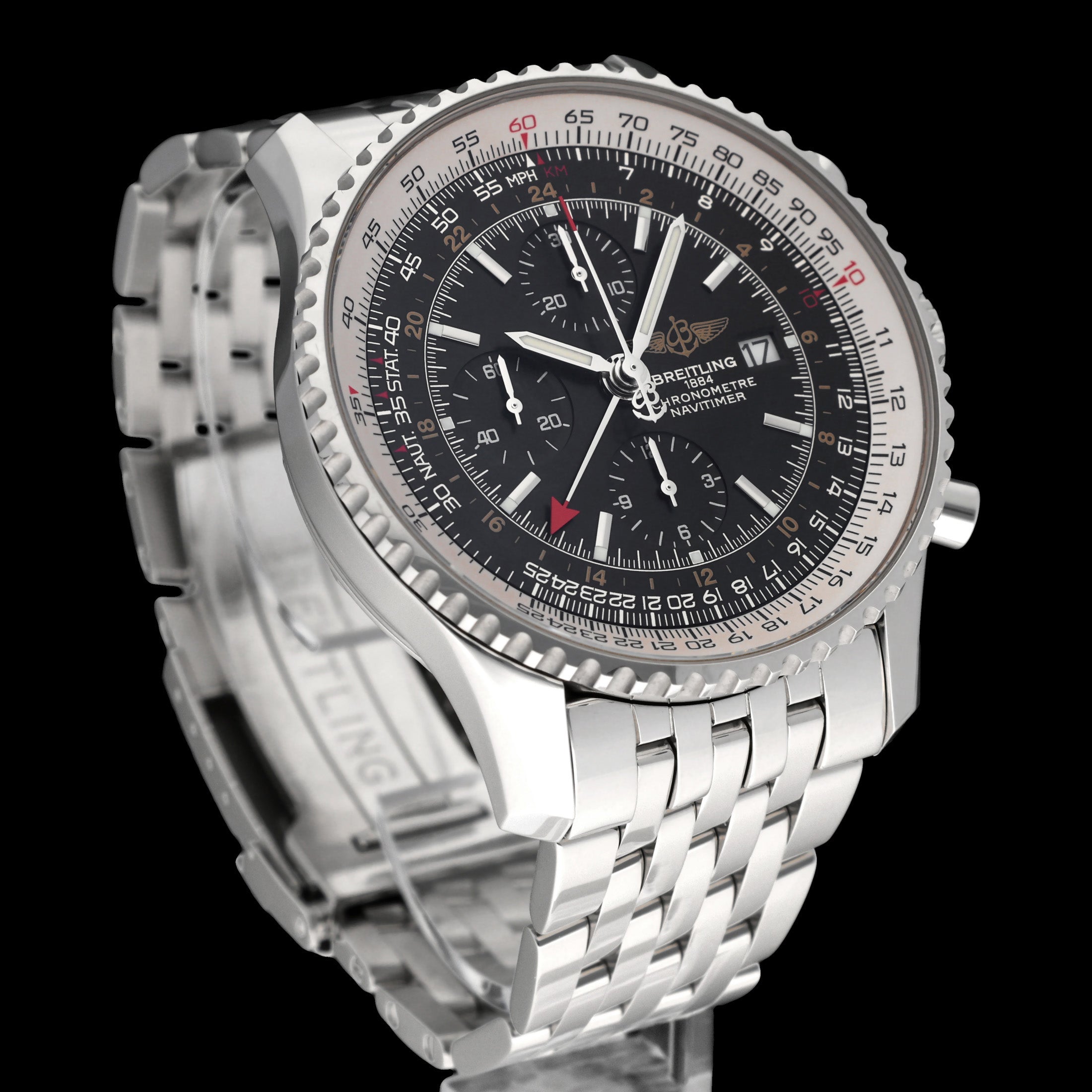 Breitling Navitimer World A24322- 2015 - Breitling horloge - Breitling kopen - Breitling heren horloge - Trophies Watches