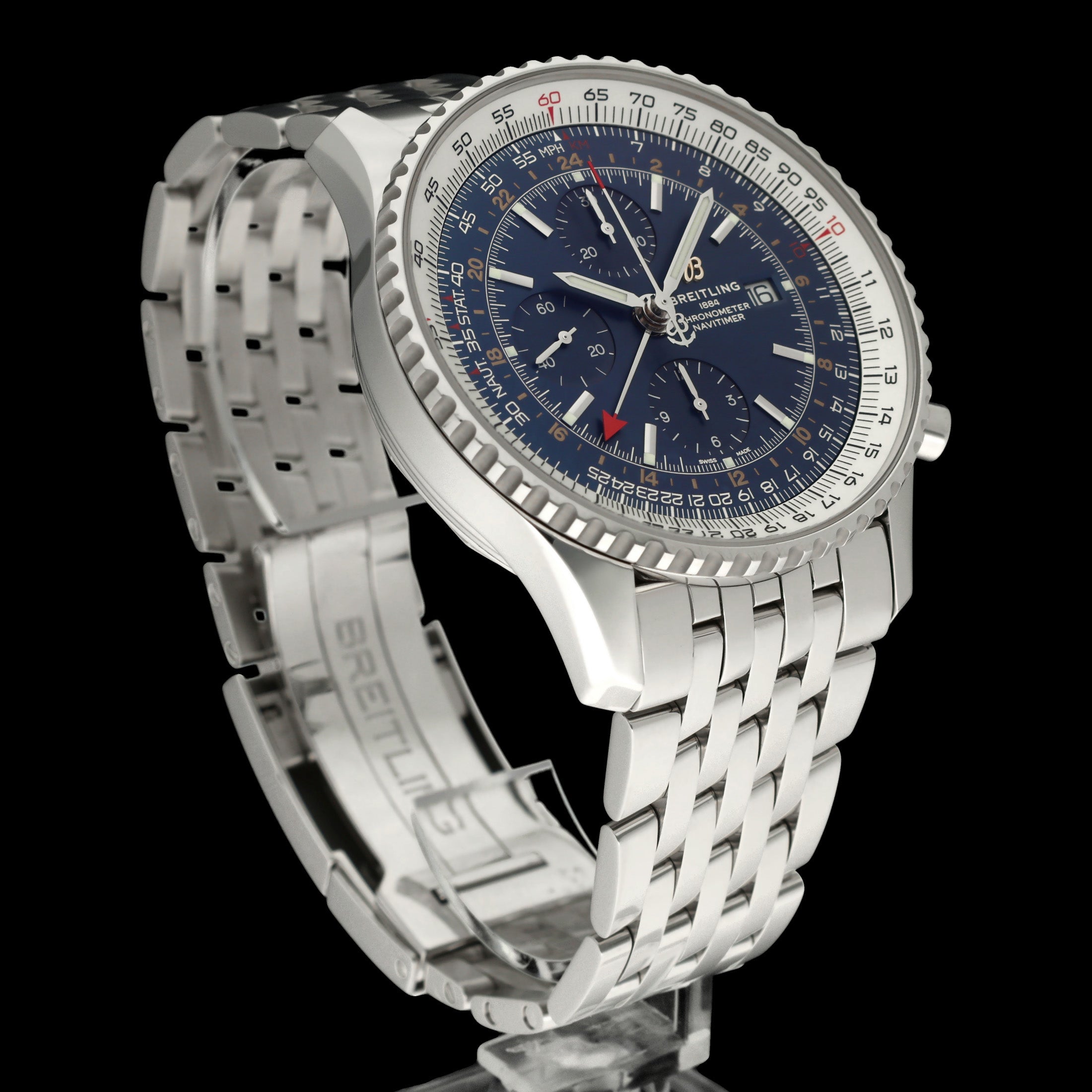 Breitling Navitimer World A24322- 2019 - Breitling horloge - Breitling kopen - Breitling heren horloge - Trophies Watches