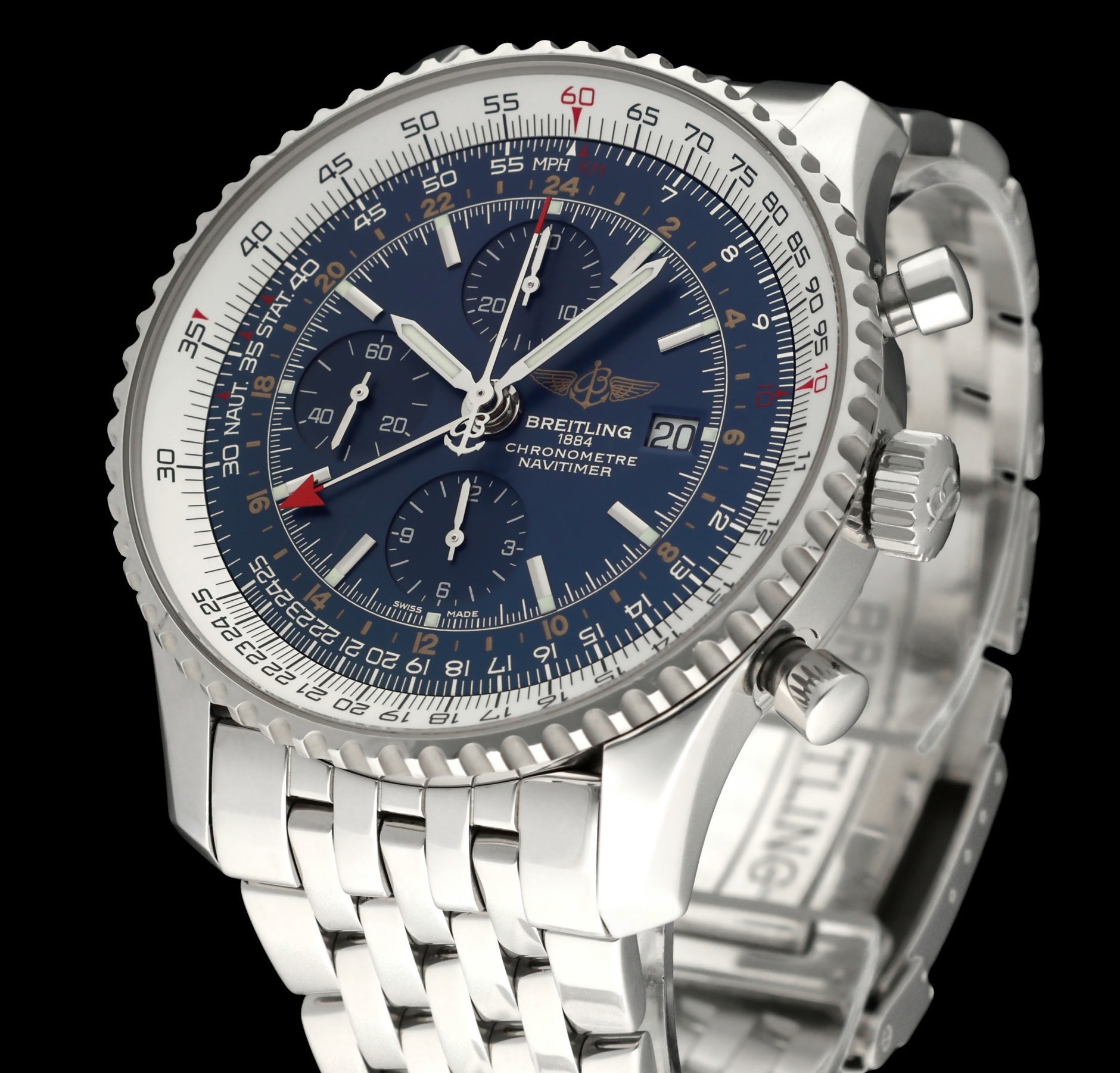 Breitling Navitimer World A24322, Box & Papers, 2016