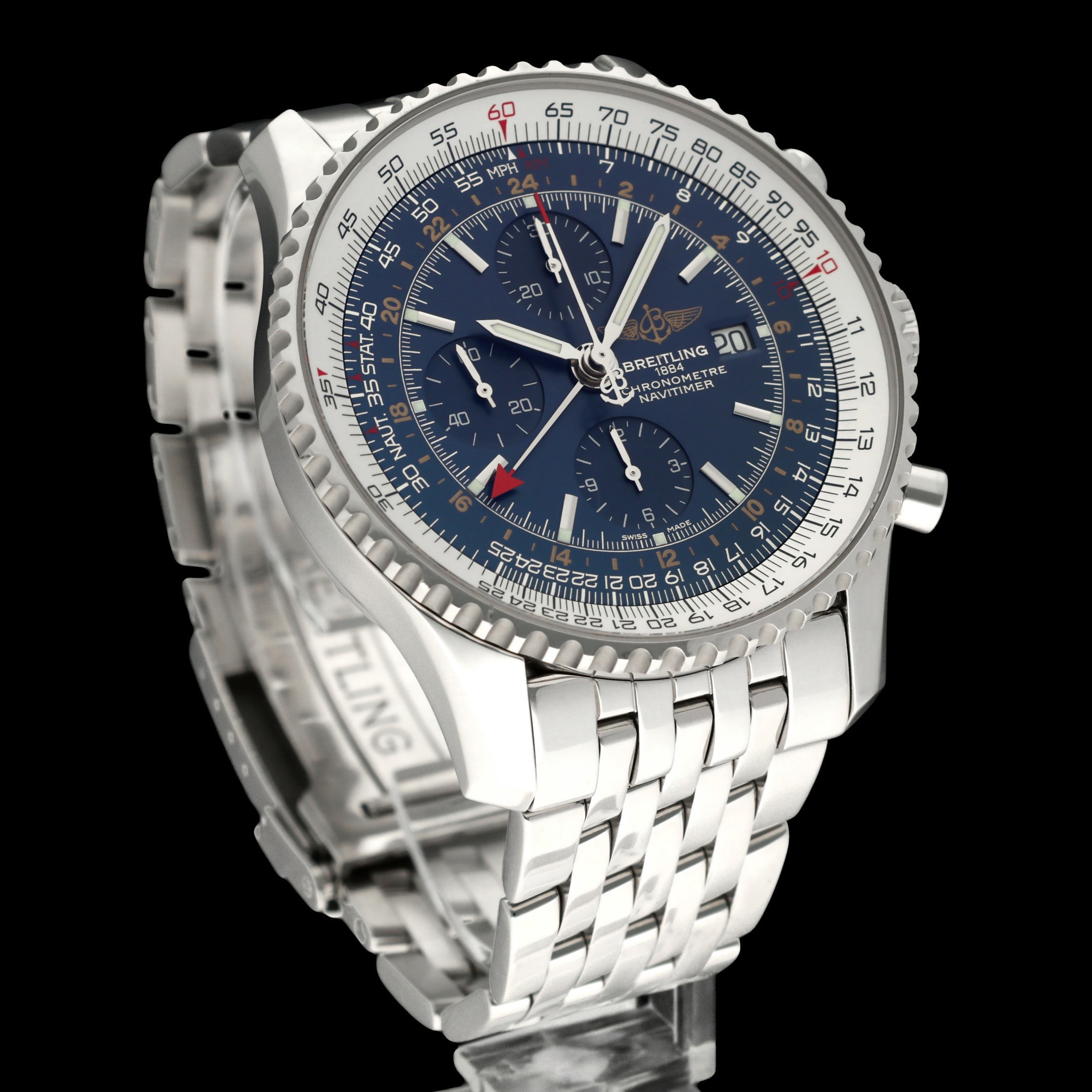 Breitling Navitimer World A24322, Box & Papers, 2016