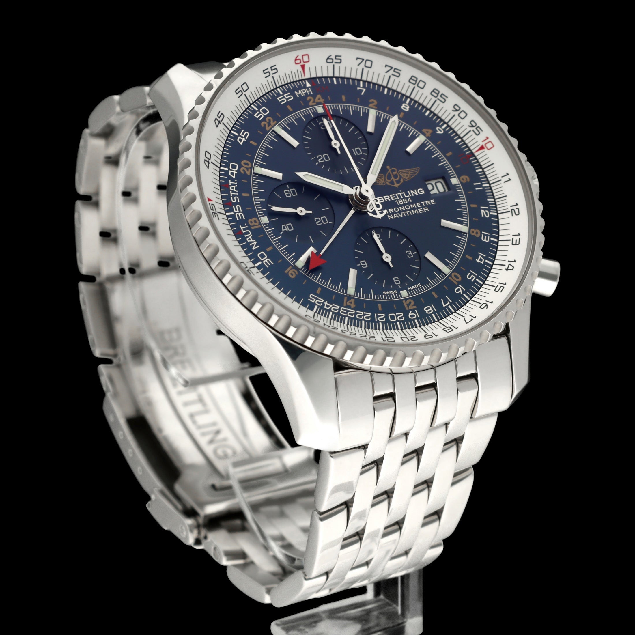 Breitling Navitimer World A24322, Box & Papers, 2016