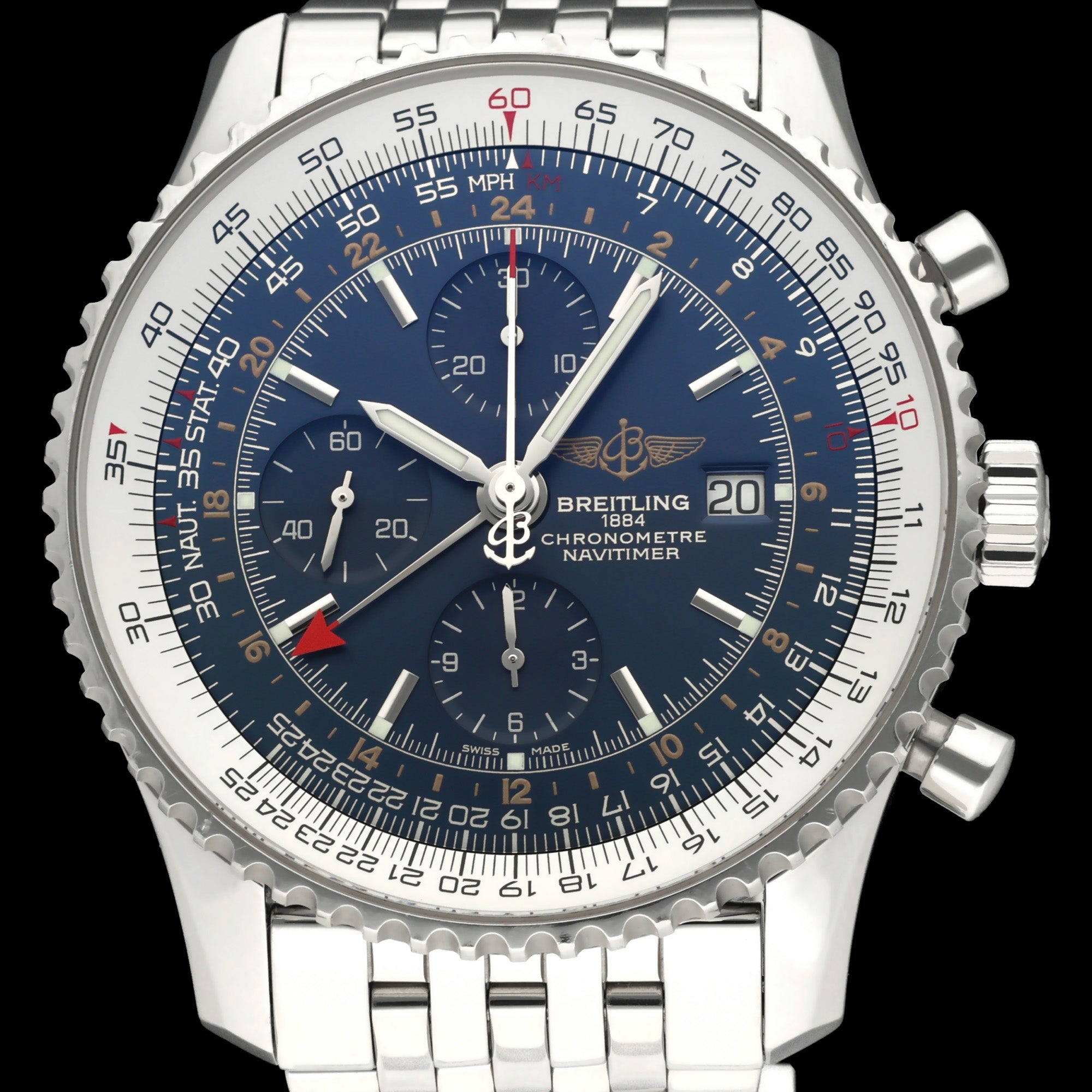 Breitling Navitimer World A24322, Box & Papers, 2016