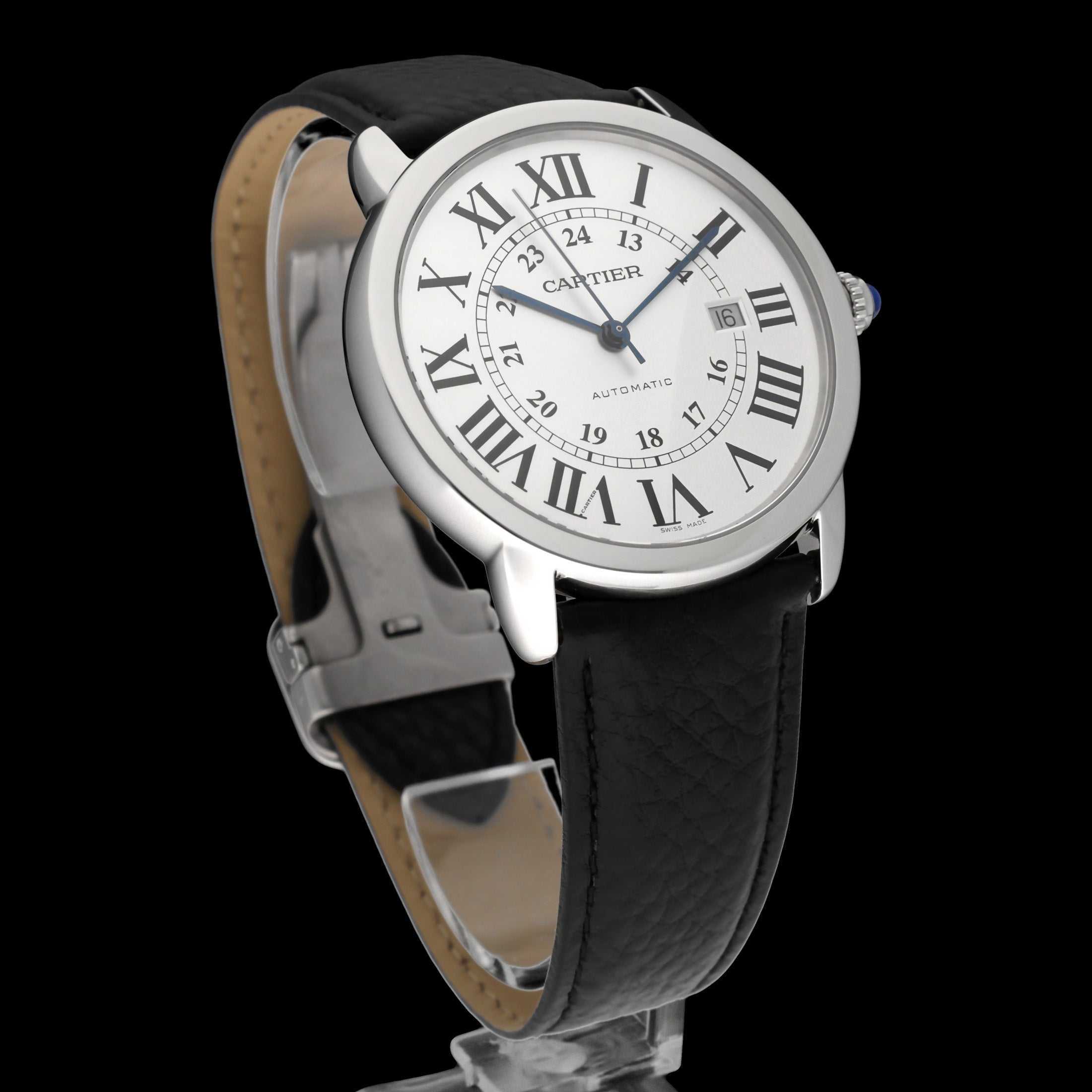Cartier Ronde Solo de Cartier XL 3517 - Cartier horloge - Cartier kopen - Cartier heren horloge - Trophies Watches