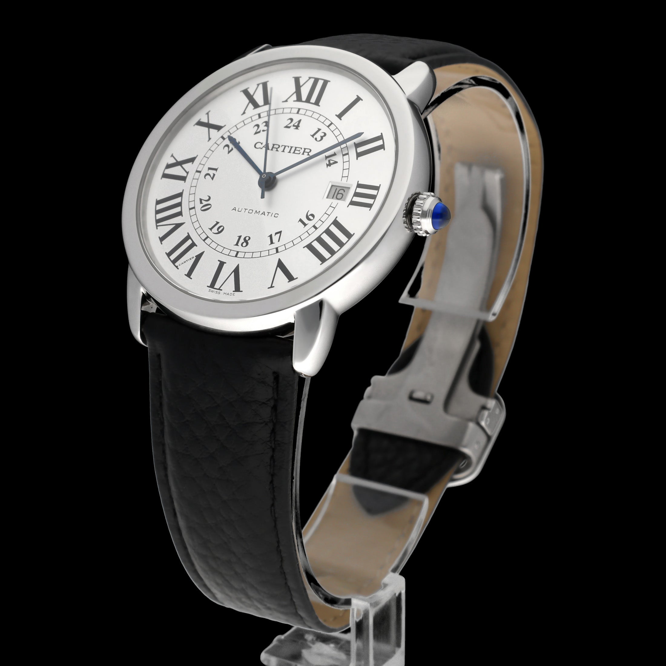 Cartier Ronde Solo de Cartier XL 3517 - Cartier horloge - Cartier kopen - Cartier heren horloge - Trophies Watches
