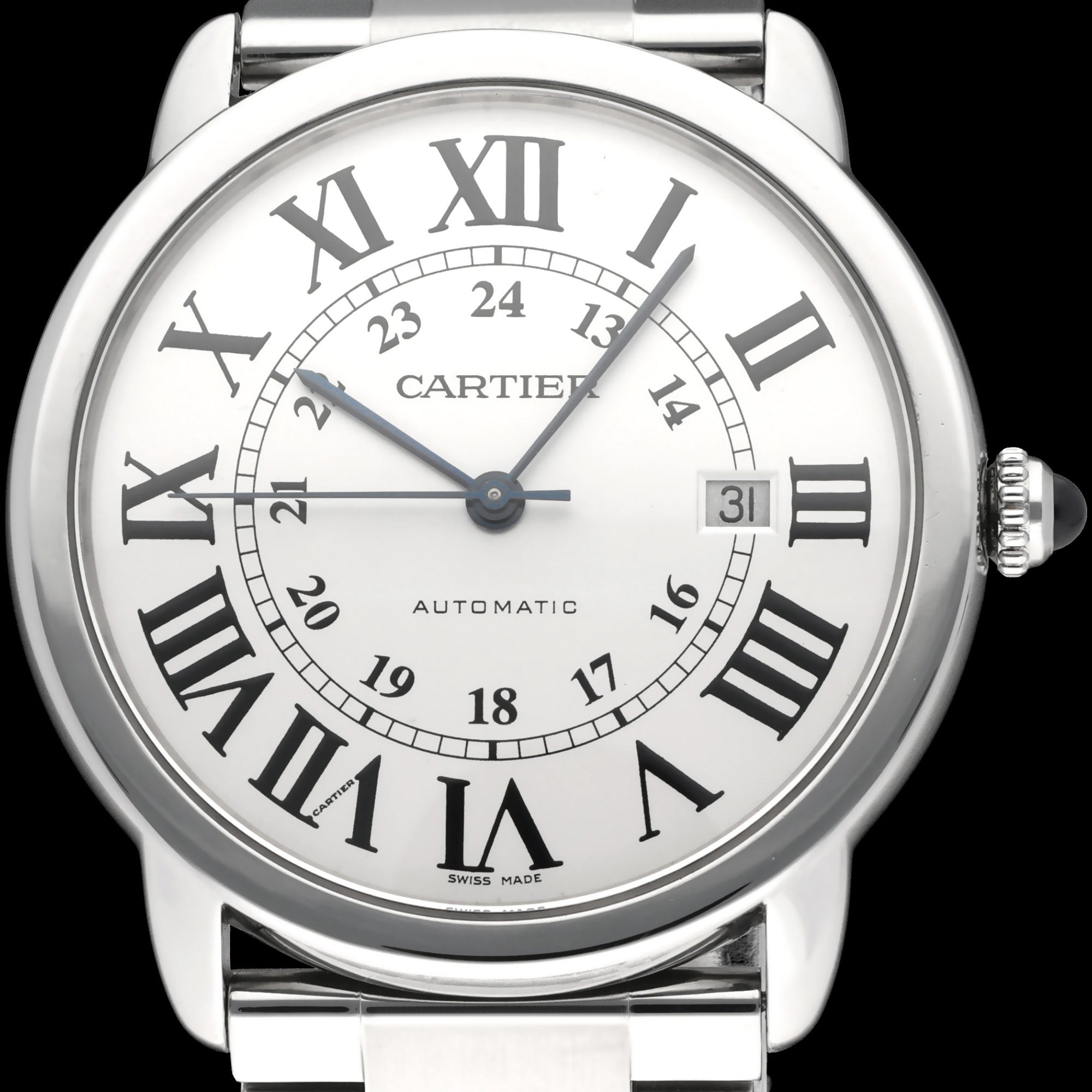 Cartier Ronde Solo de Cartier W6701011 - Cartier horloge - Cartier kopen - Cartier heren horloge - Trophies Watches