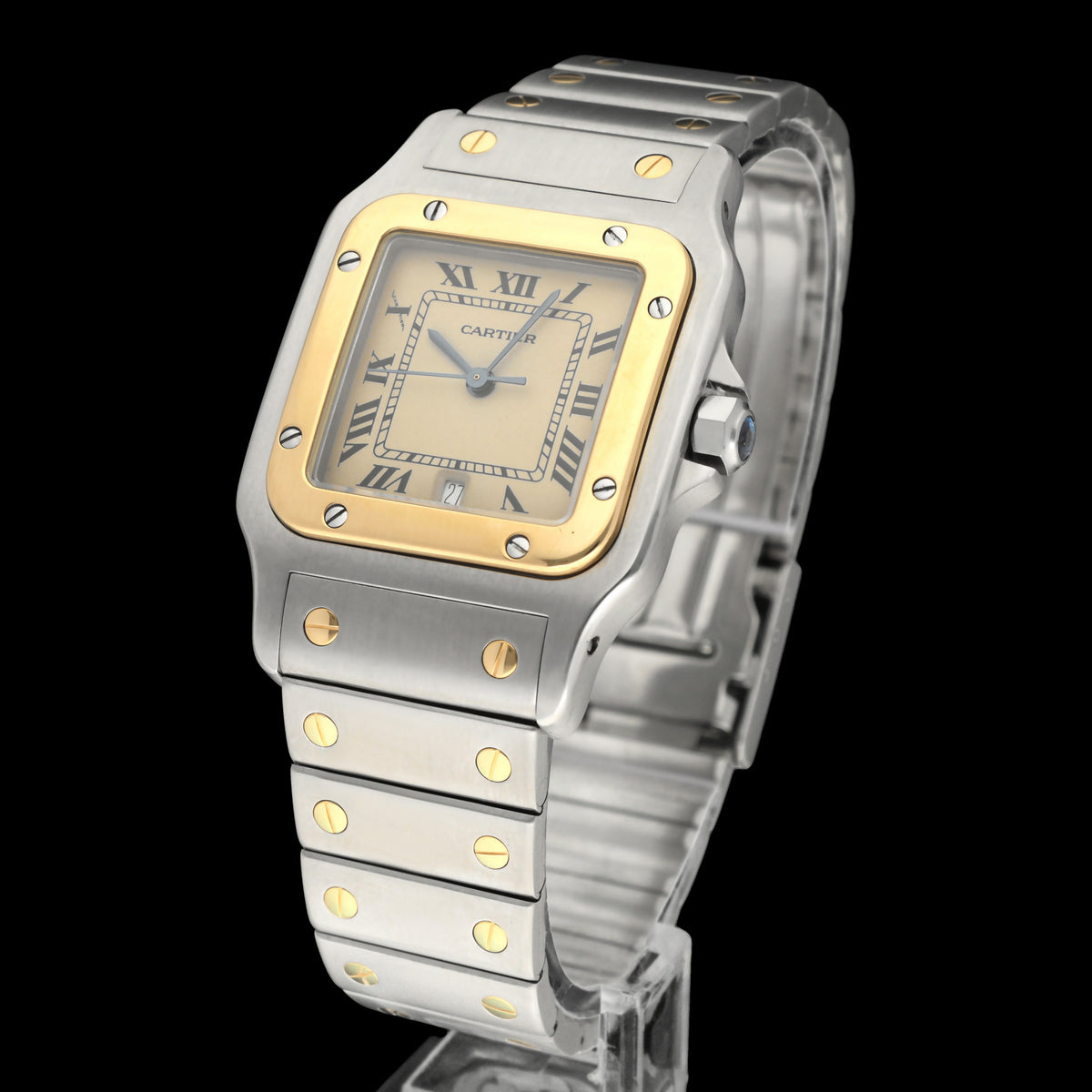 Cartier Santos Galbée W20011C4 - Cartier horloge - Cartier kopen - Cartier heren horloge - Trophies Watches