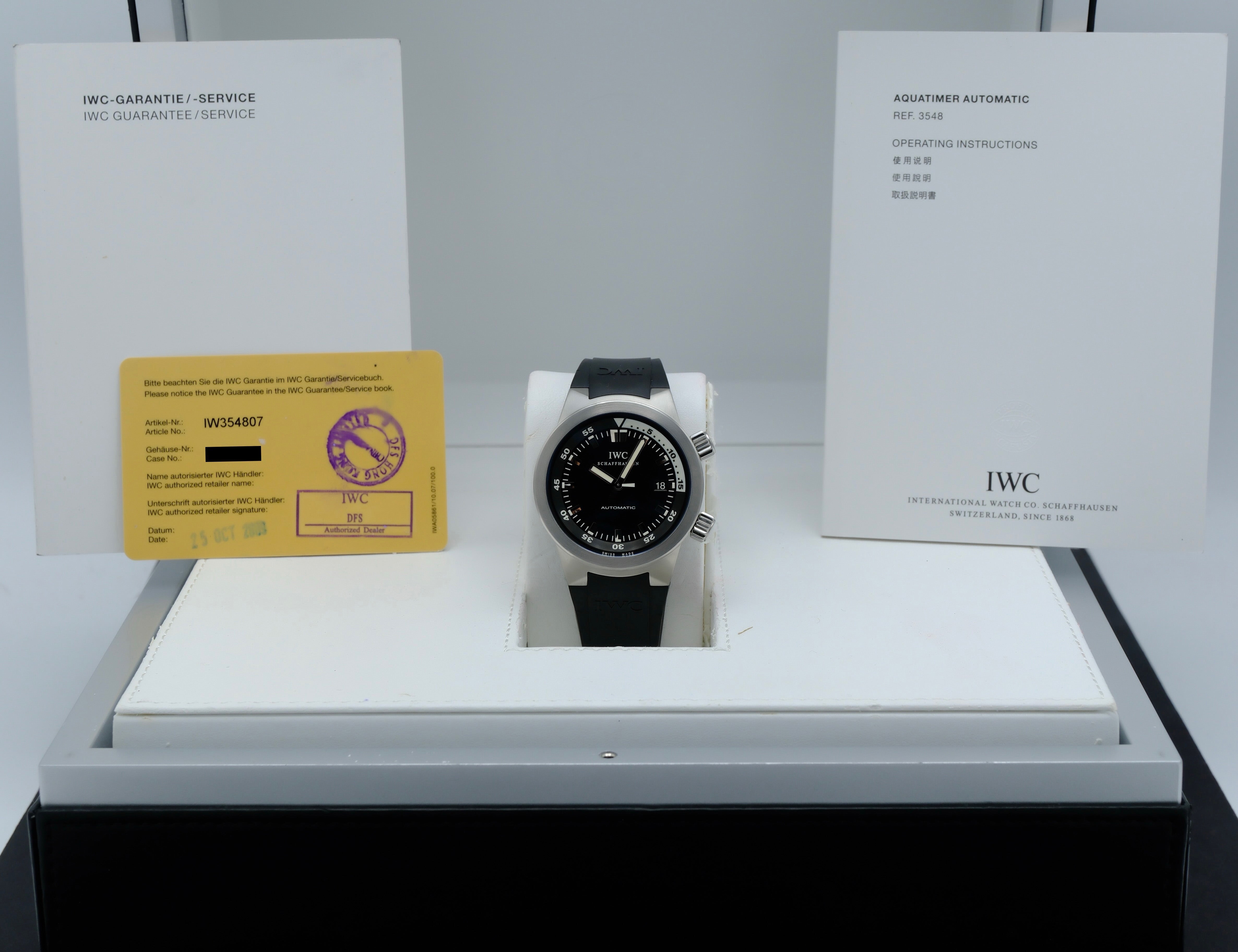IWC Aquatimer Automatic IW354807 - 2009 - IWC horloge - IWC kopen - IWC heren horloge - Trophies Watches