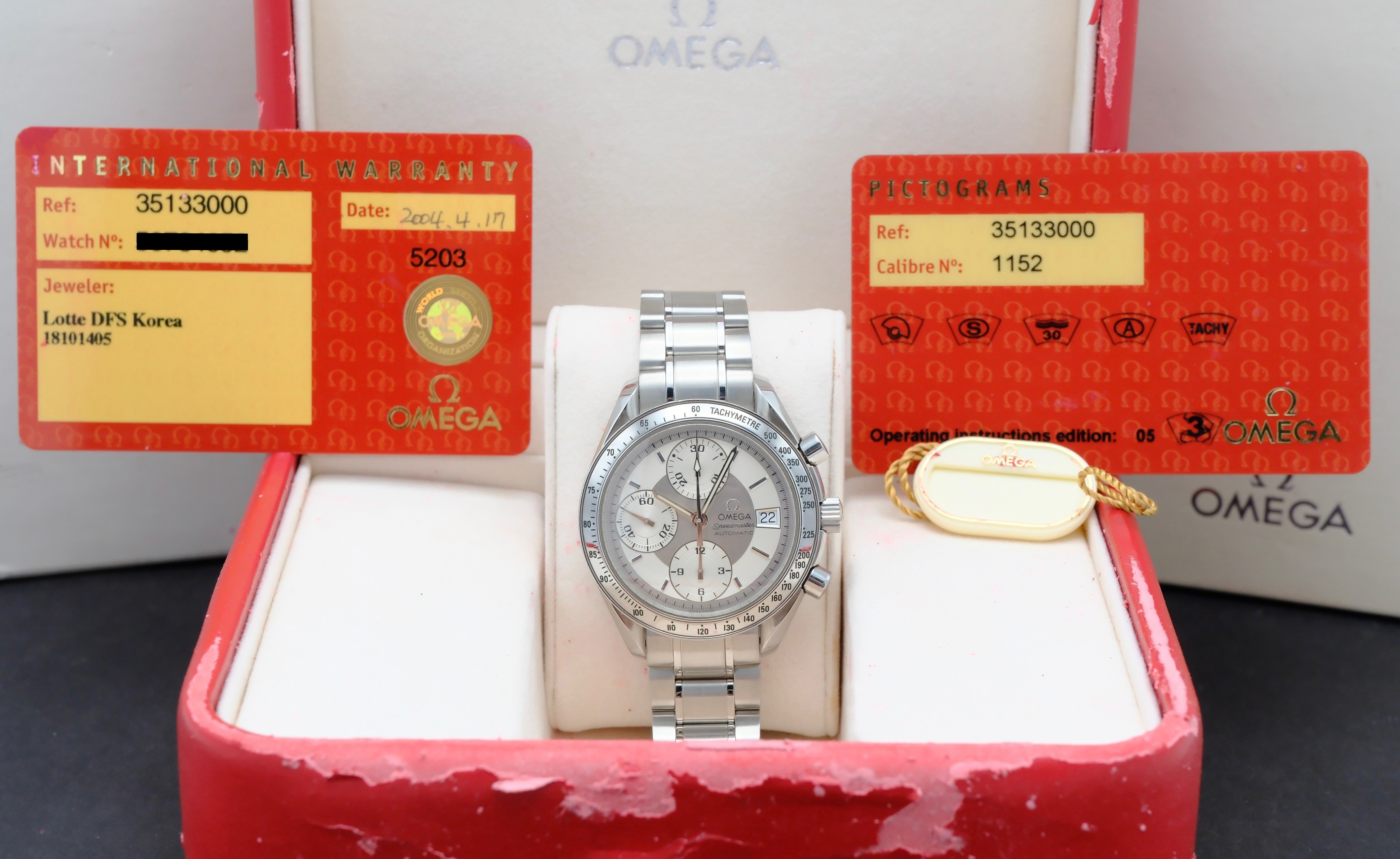 Omega Speedmaster 3513.30.00 - 2004 - Omega horloge - Omega kopen - Omega heren horloges - Trophies Watches