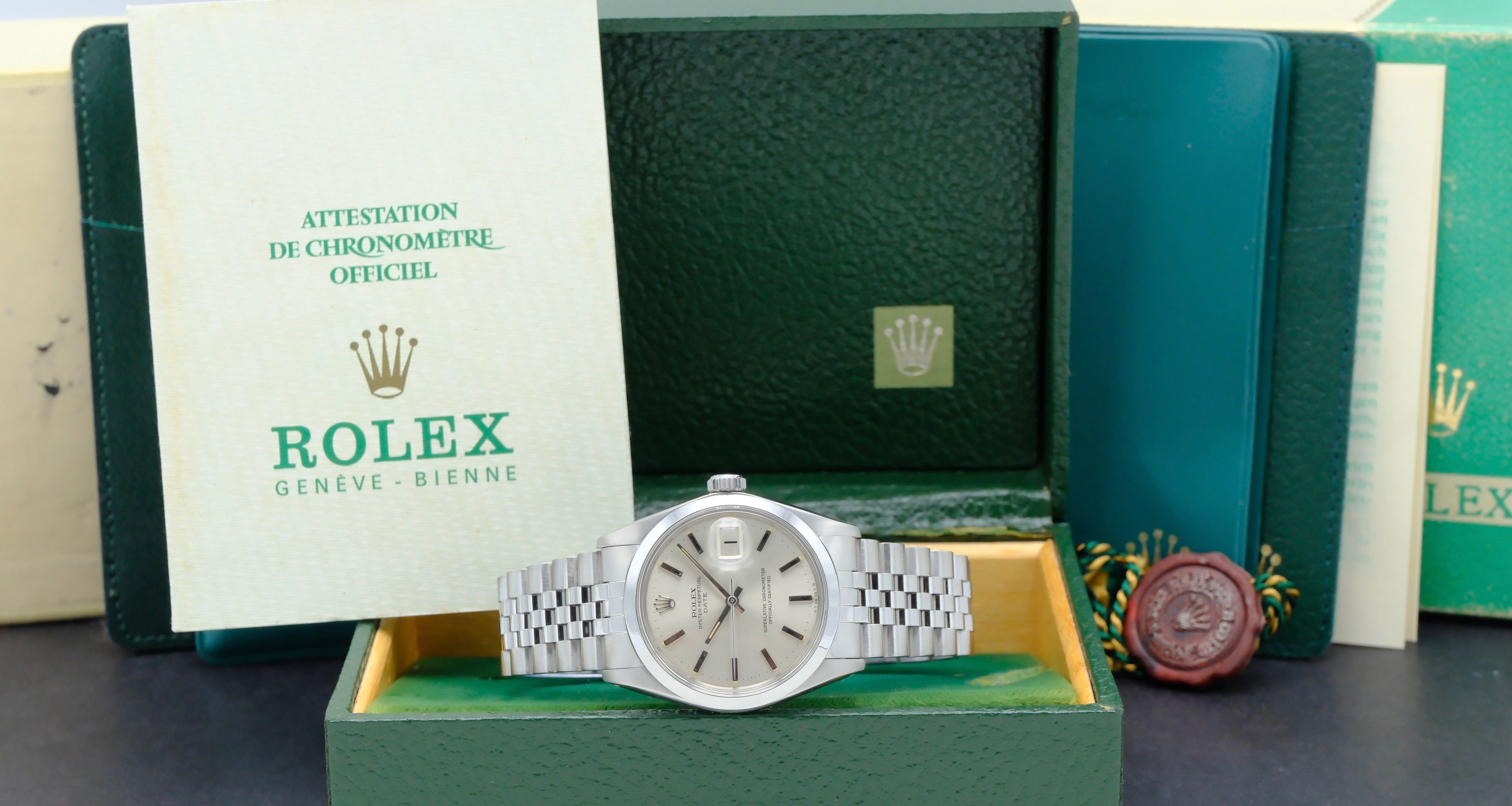 Rolex Oyster Perpetual Date 1500 - 1972 - Rolex horloge - Rolex kopen - Rolex heren horloge - Trophies Watches