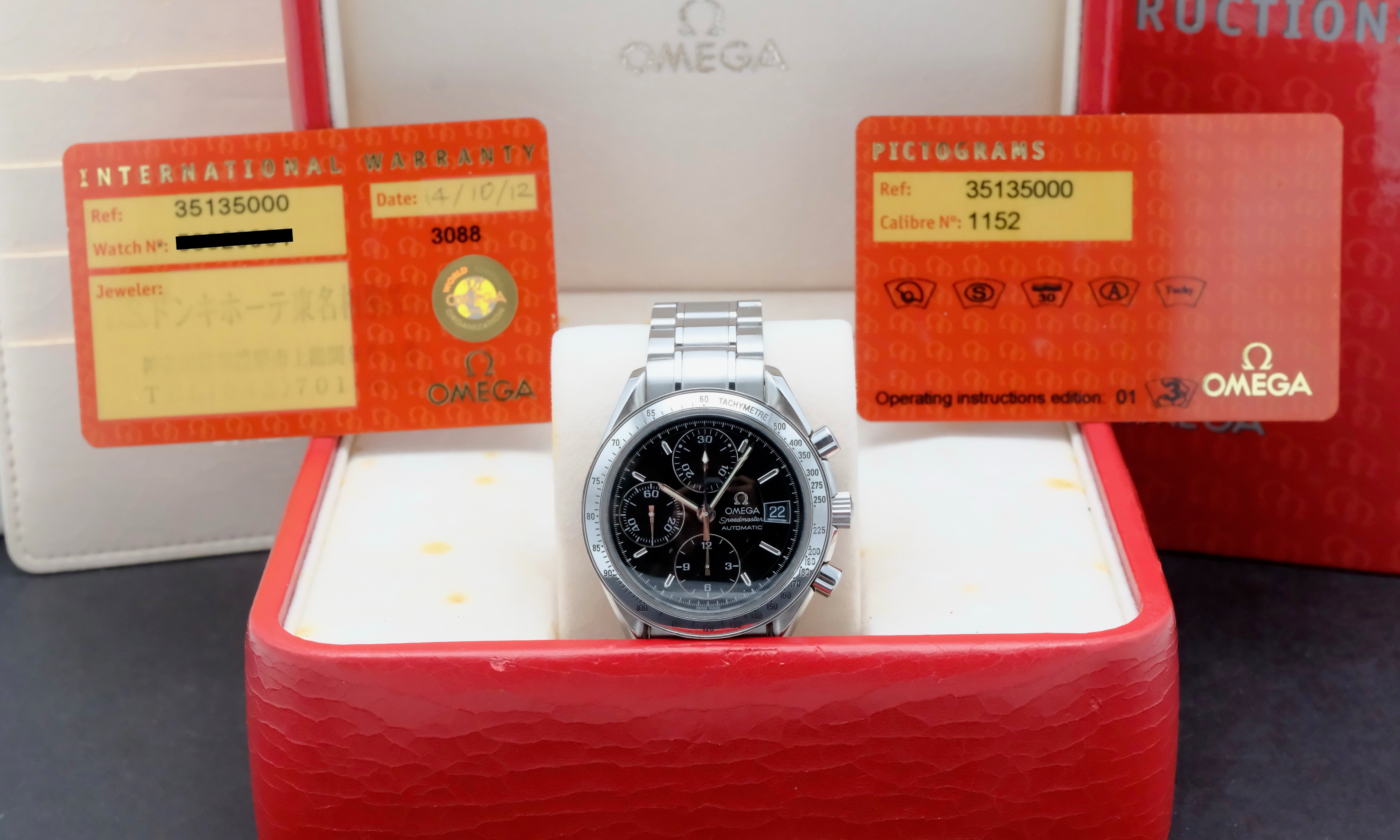 Omega Speedmaster 3513.50.00 - 2004 - Omega horloge - Omega kopen - Omega heren horloge - Trophies Watches