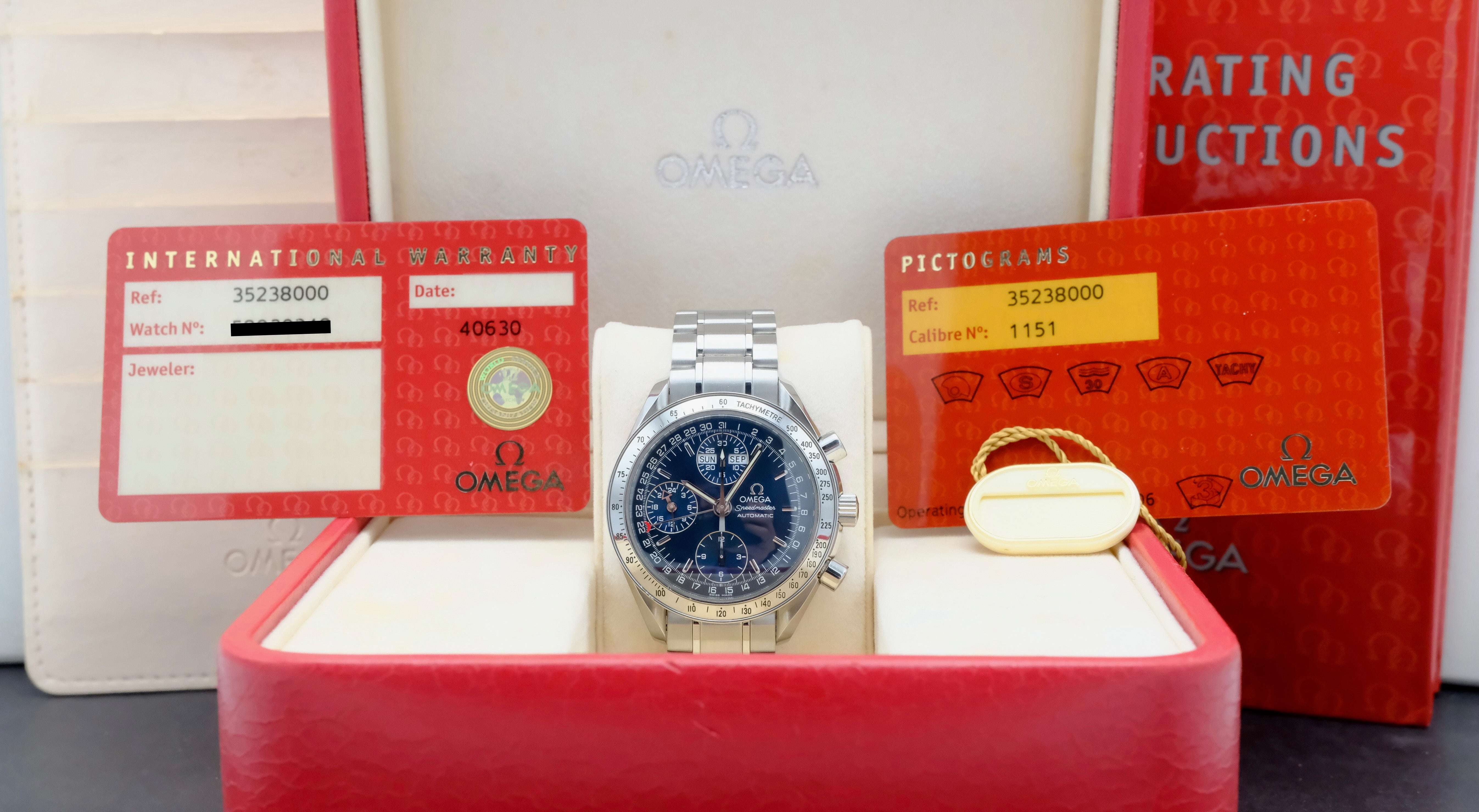 Omega Speedmaster Day Date 3523.80.00 - 1998 - Omega horloge - Omega kopen - Omega heren horloge - Trophies Watches