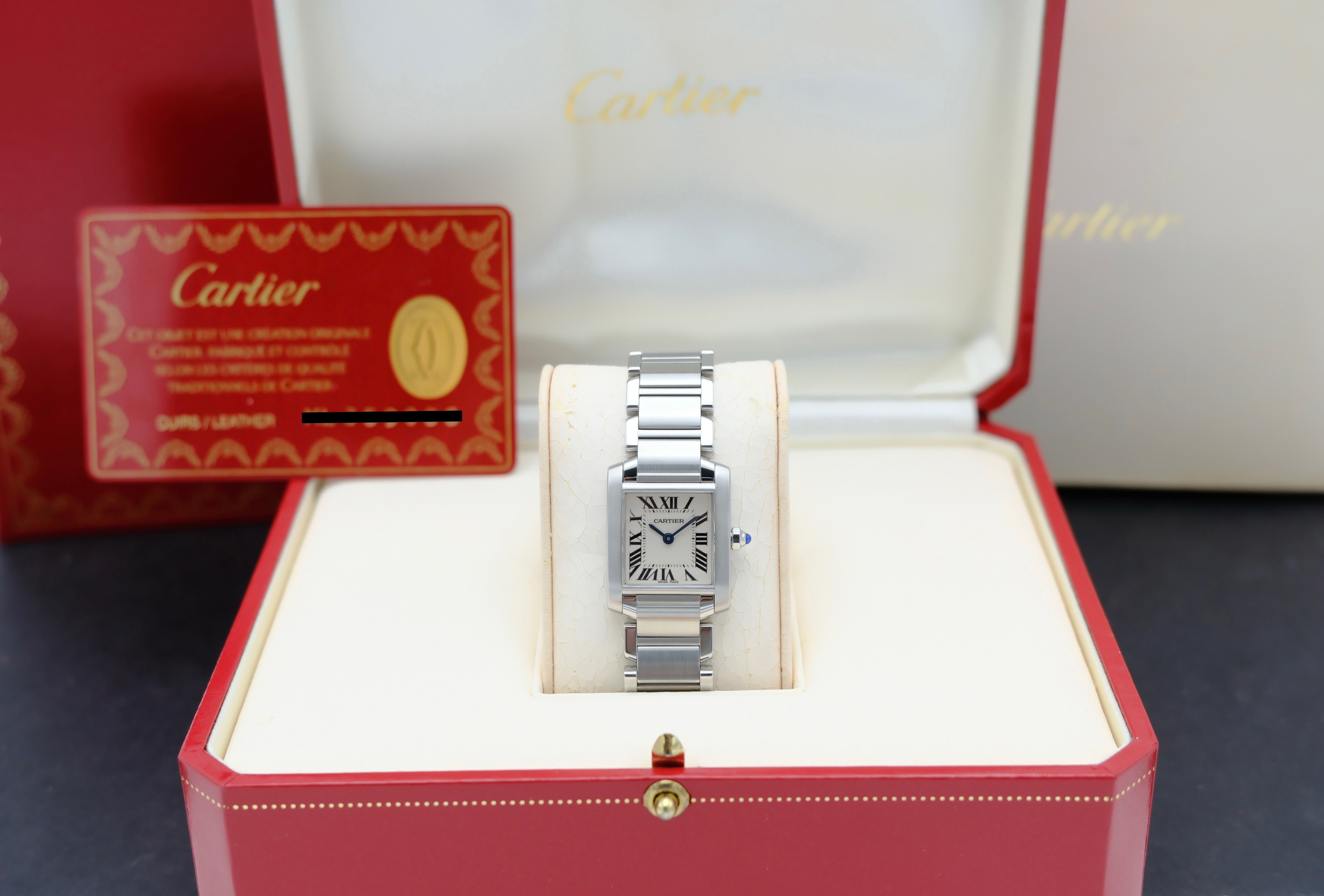 Cartier Tank Française 2384 - Cartier horloge - Cartier kopen - Cartier dames horloge - Trophies Watches