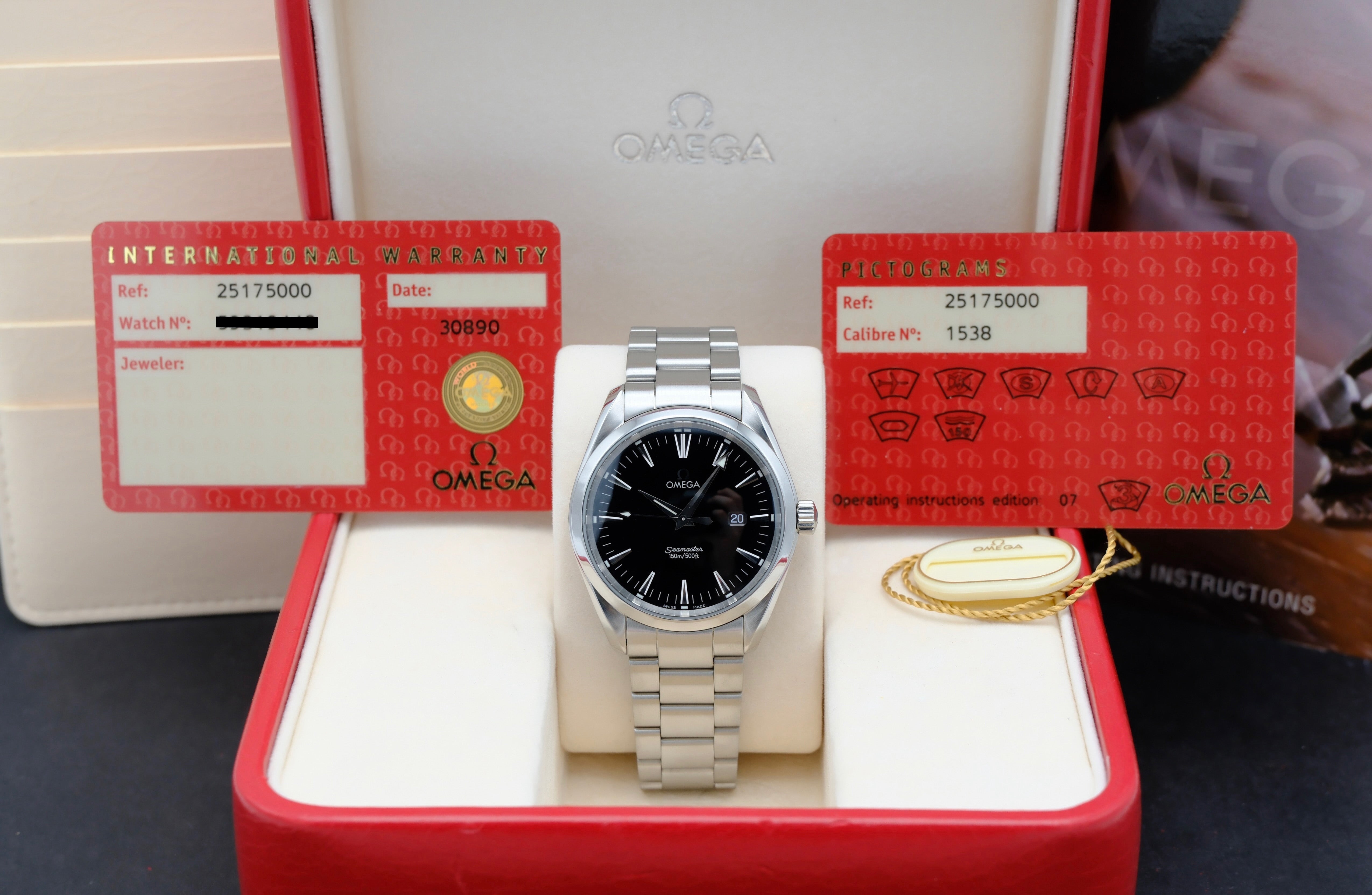 Omega Seamaster Aqua Terra 2517.50.00 - 1998 - Omega horloge - Omega kopen - Omega heren horloge - Trophies Watches