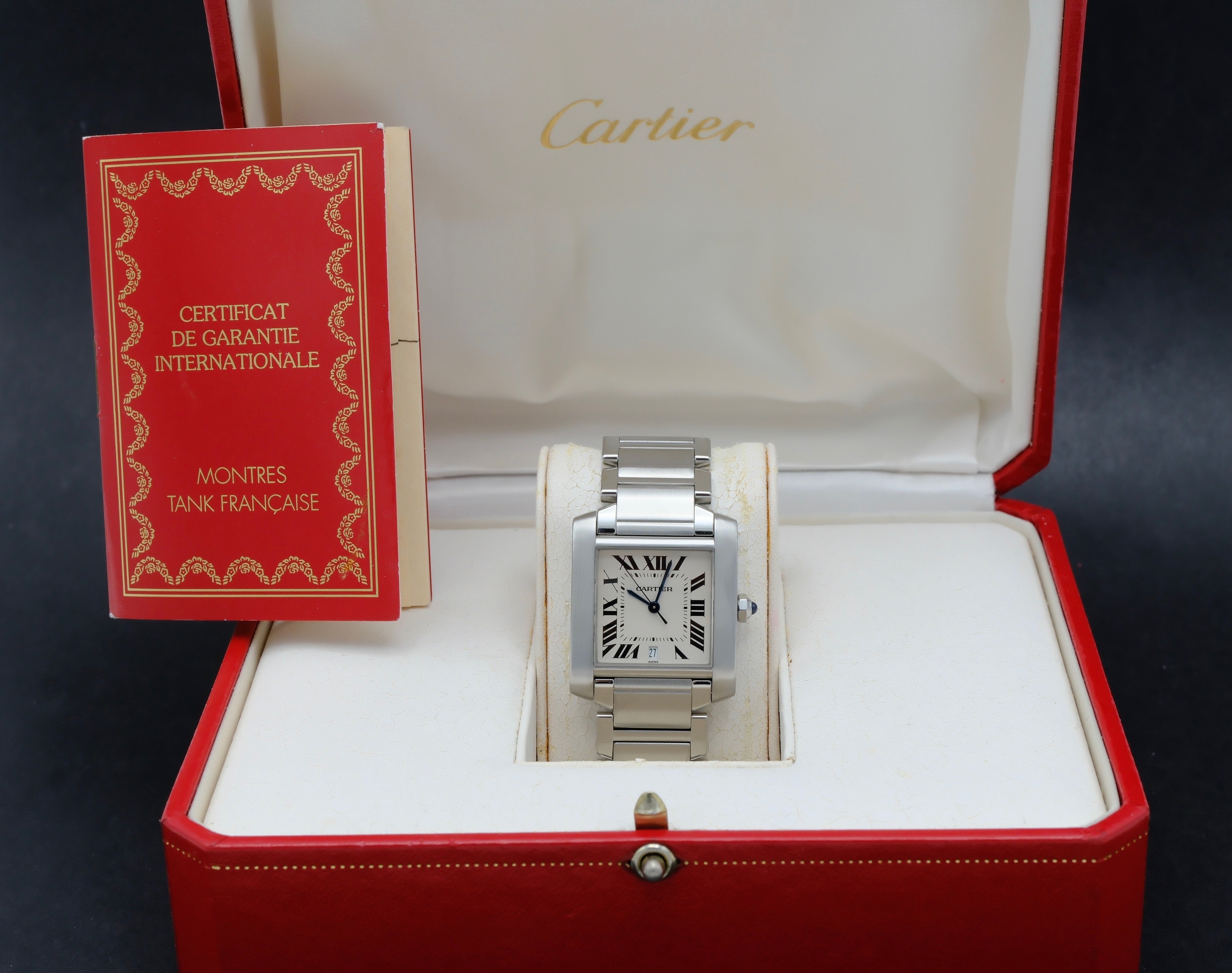 Cartier Tank Française 2302 - Cartier horloge - Cartier kopen - Cartier heren horloge - Trophies Watches