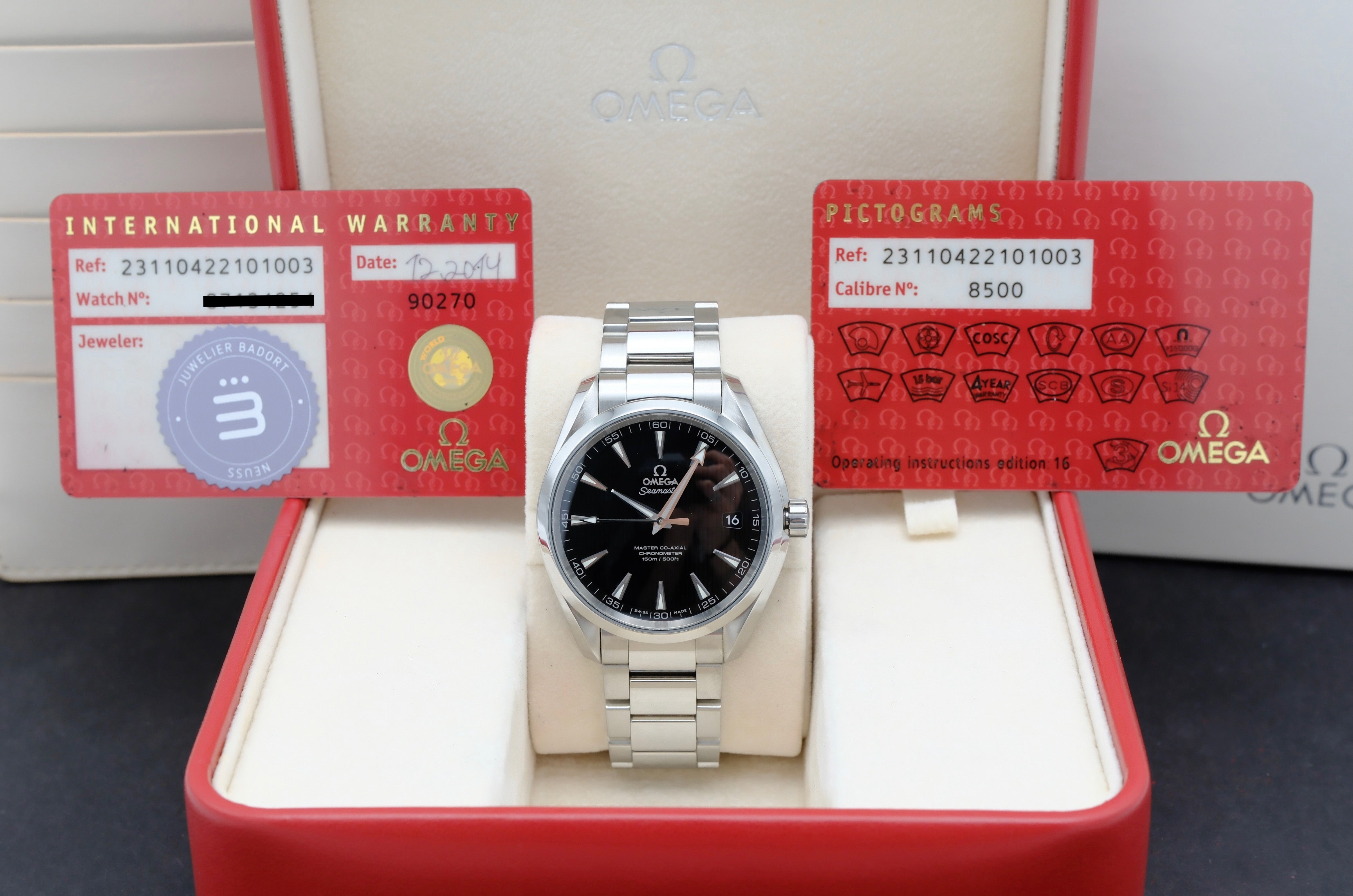 Omega Seamaster Aqua Terra Co-axial 231.10.42.21.01.003 - 2014 - Omega horloge - Omega kopen - Omega heren horloge - Trophies Watches