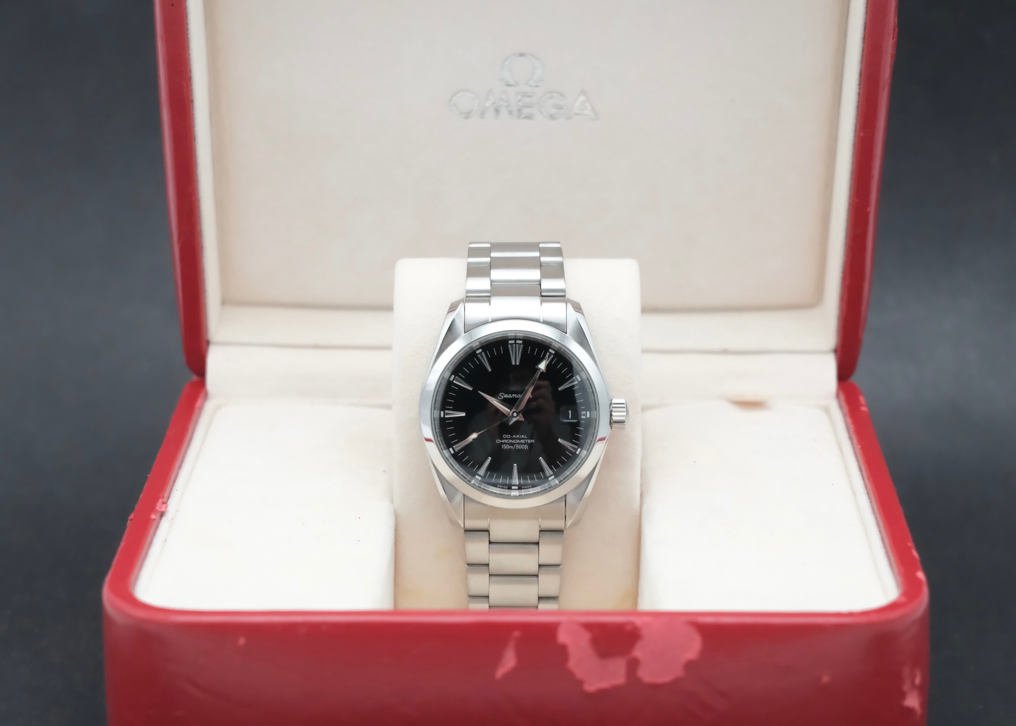 Omega Seamaster Aqua Terra Co-axial 2504.50.00 - 2006 - Omega horloge - Omega kopen - Omega heren horloge - Trophies Watches