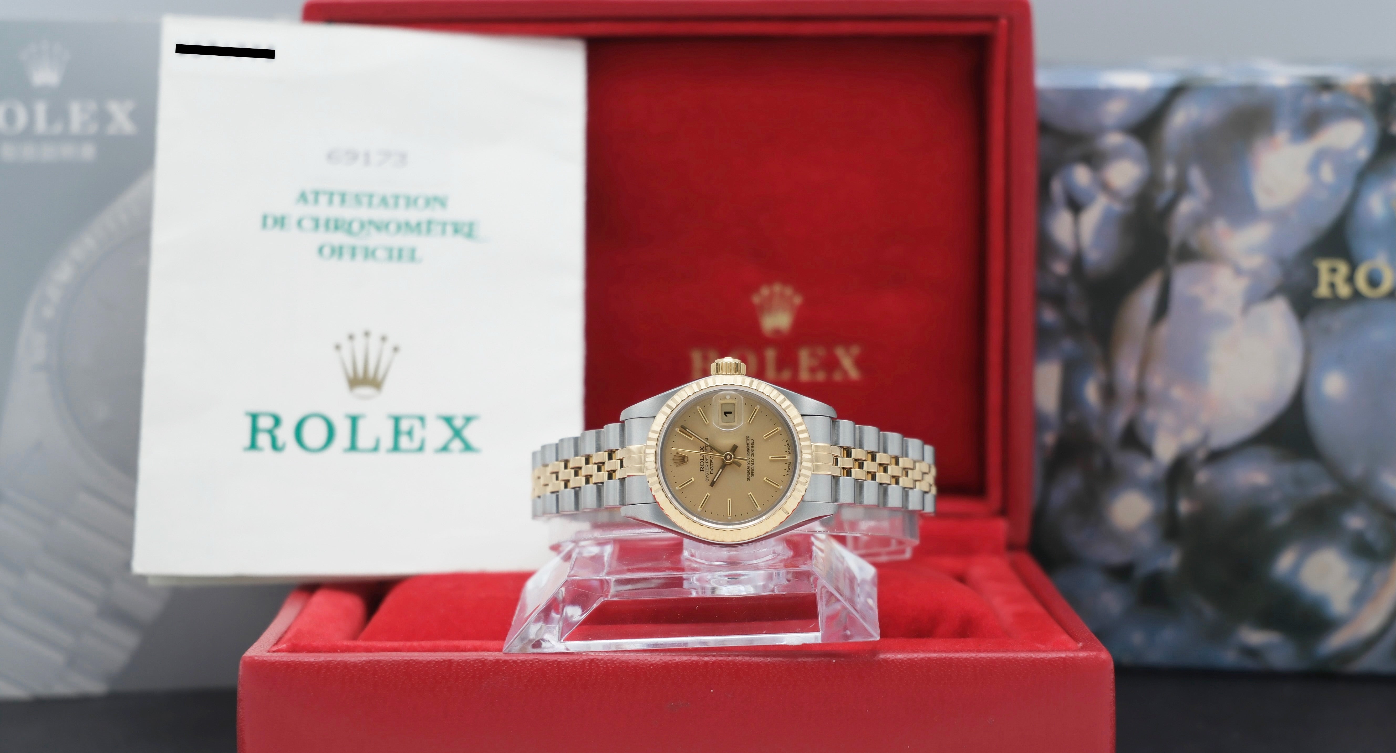 Rolex Lady-Datejust 69173 - 1998 - Rolex horloge - Rolex kopen - Rolex dames horloge - Trophies Watches