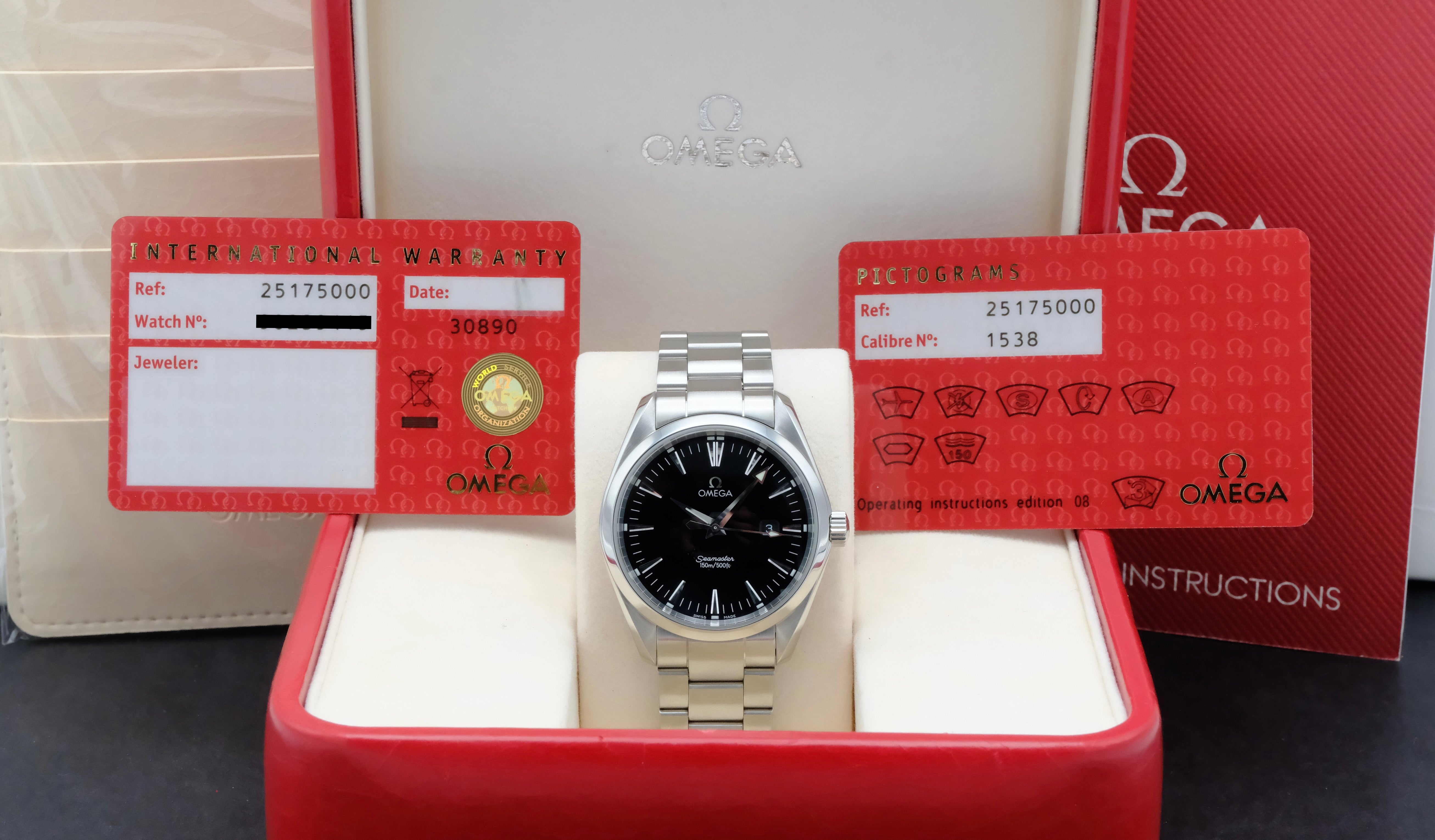 Omega Seamaster Aqua Terra 2517.50.00 - 2010 - Omega horloge - Omega kopen - Omega heren horloge - Trophies Watches