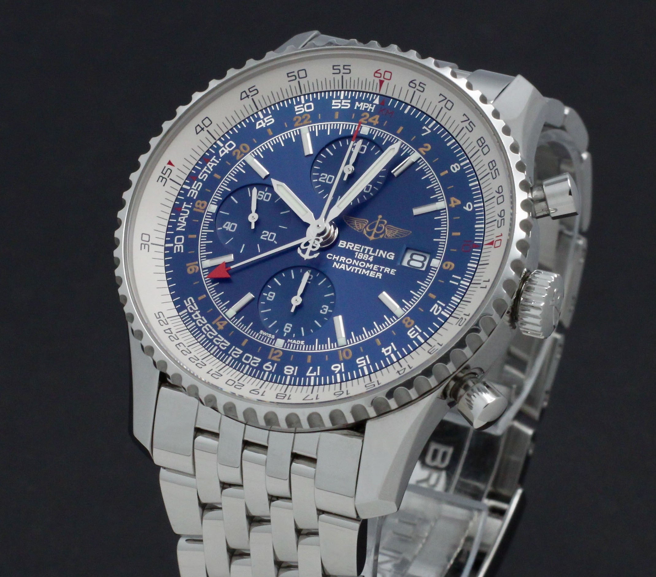 Breitling Navitimer World A24322- 2017 - Breitling horloge - Breitling kopen - Breitling heren horloge - Trophies Watches