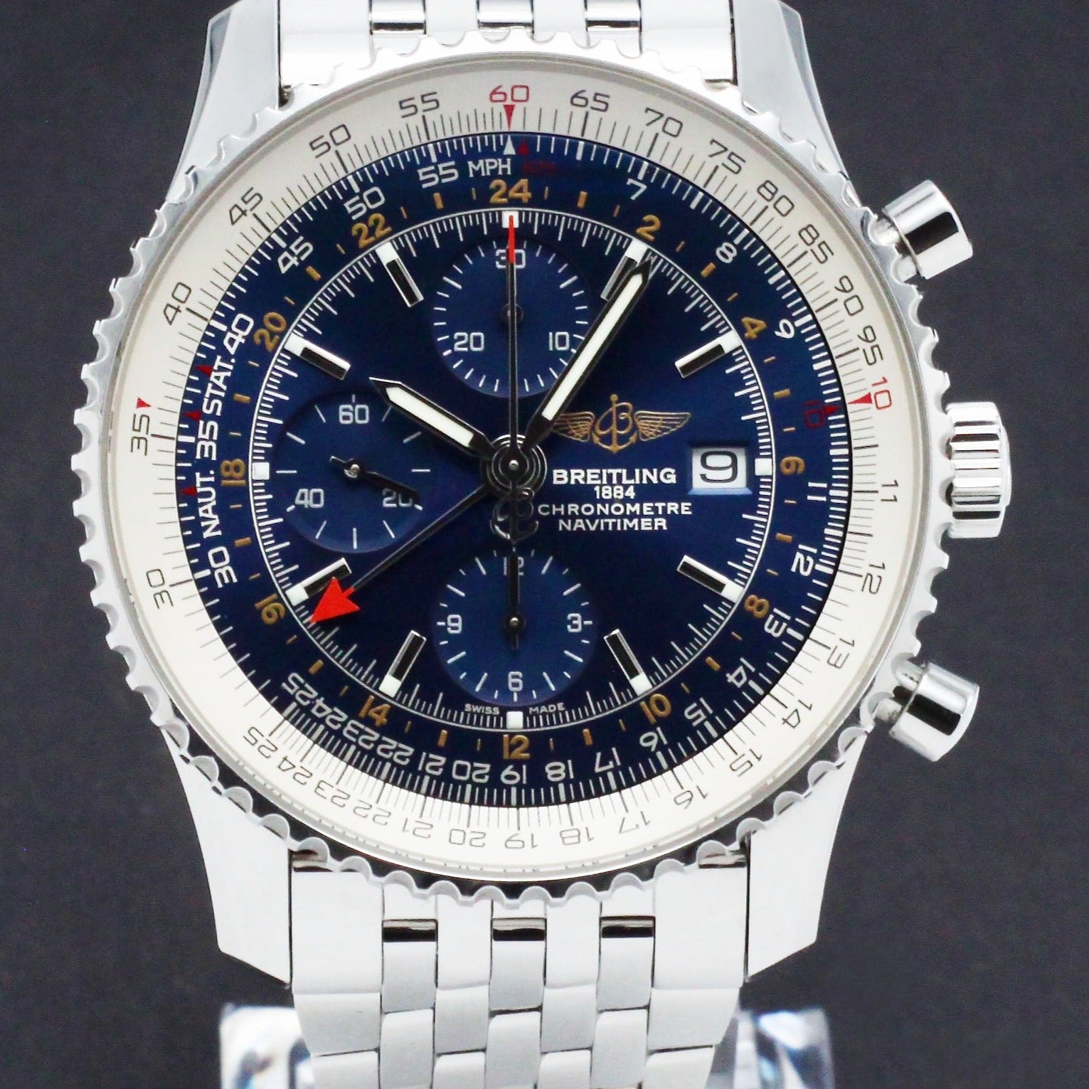 Breitling Navitimer World A24322, Box & Papers, 2017