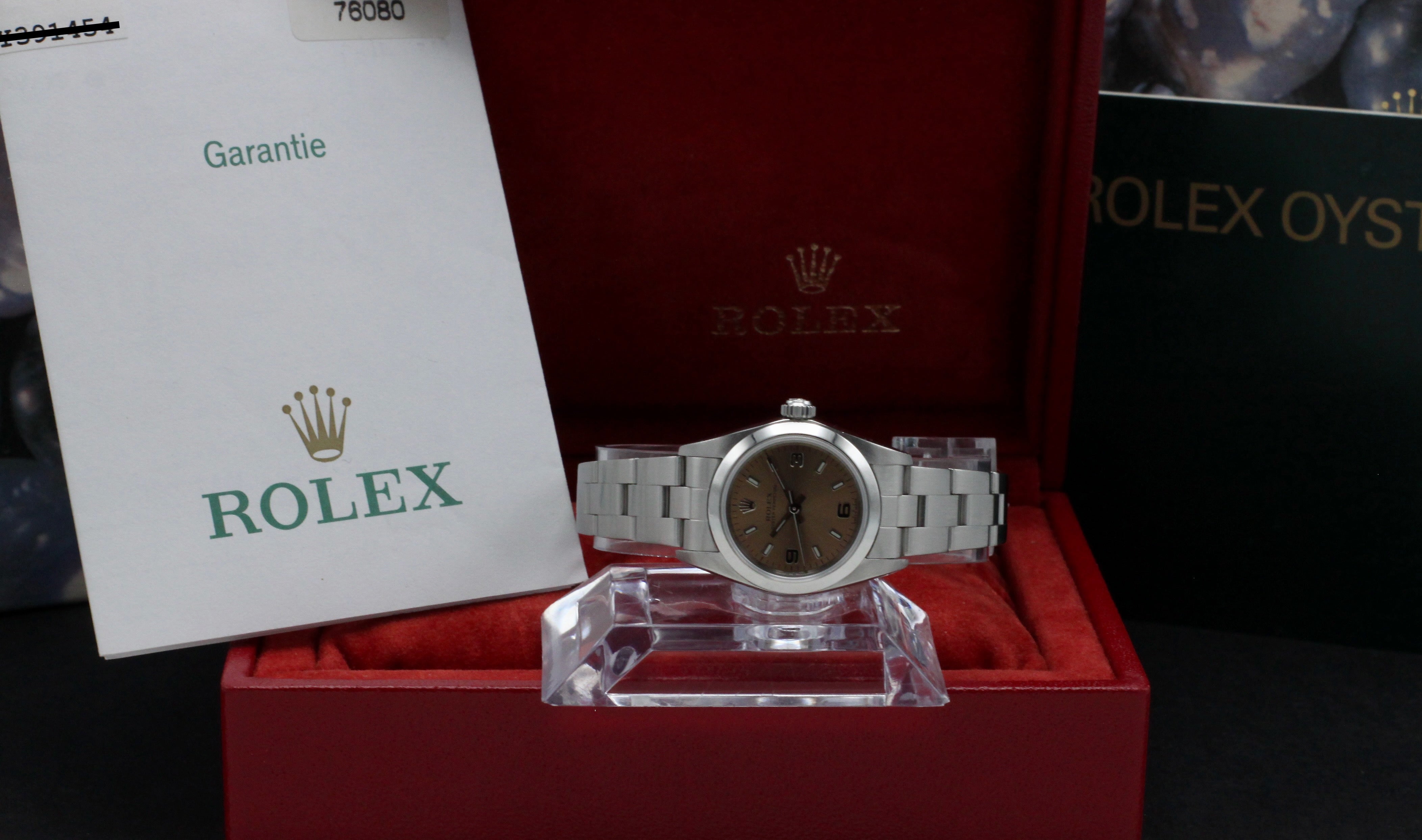 Rolex Oyster Perpetual 76080 - 2003 - Rolex horloge - Rolex kopen - Rolex dames horloge - Trophies Watches