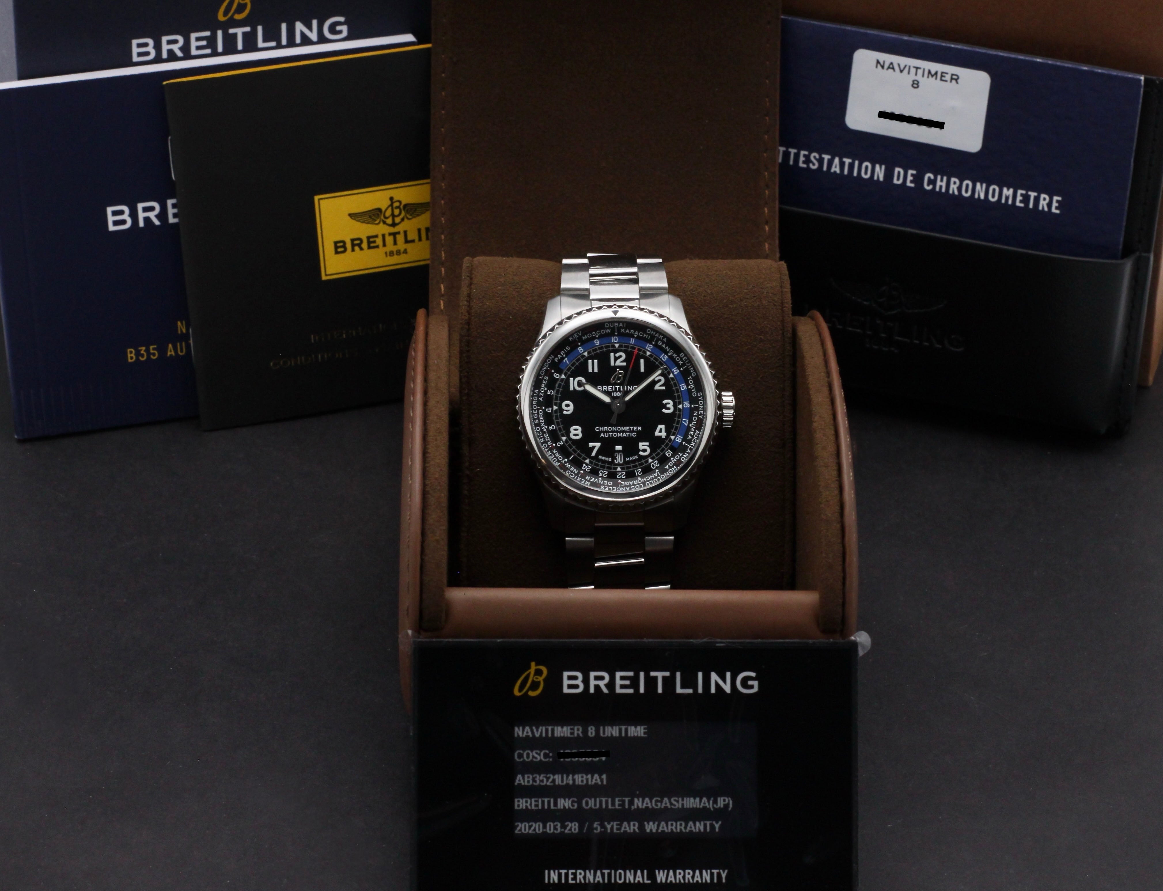 Breitling Aviator 8 AB3521 - 2020 - Breitling horloge - Breitling kopen - Breitling heren horloge - Trophies Watches
