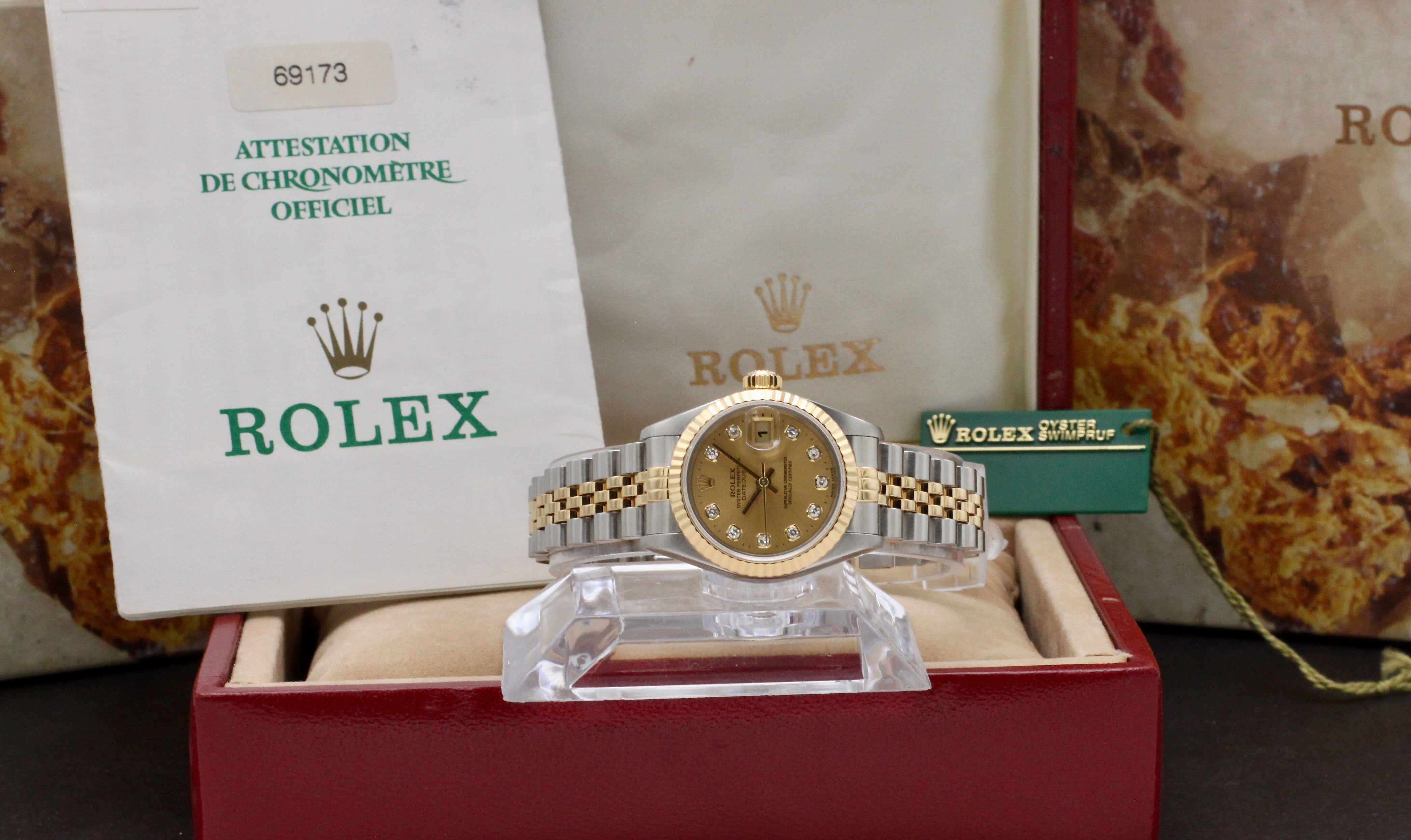 Rolex Lady-Datejust 69173G - 1997 - Rolex horloge - Rolex kopen - Rolex dames horloge - Trophies Watches