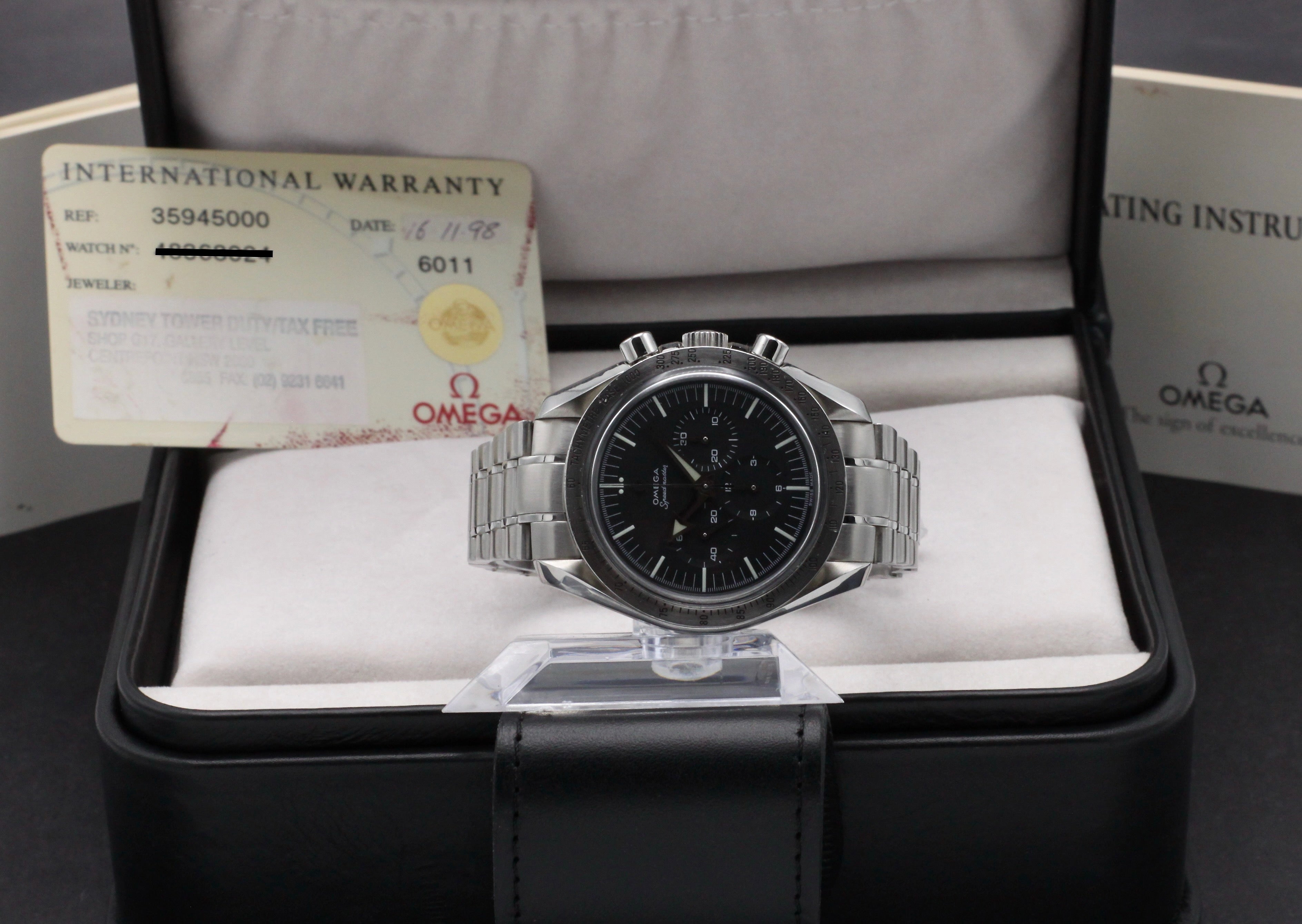 Omega Speedmaster Broad Arrow 3594.50 - 1998 - Omega horloge - Omega kopen - Omega heren horloges - Trophies Watches