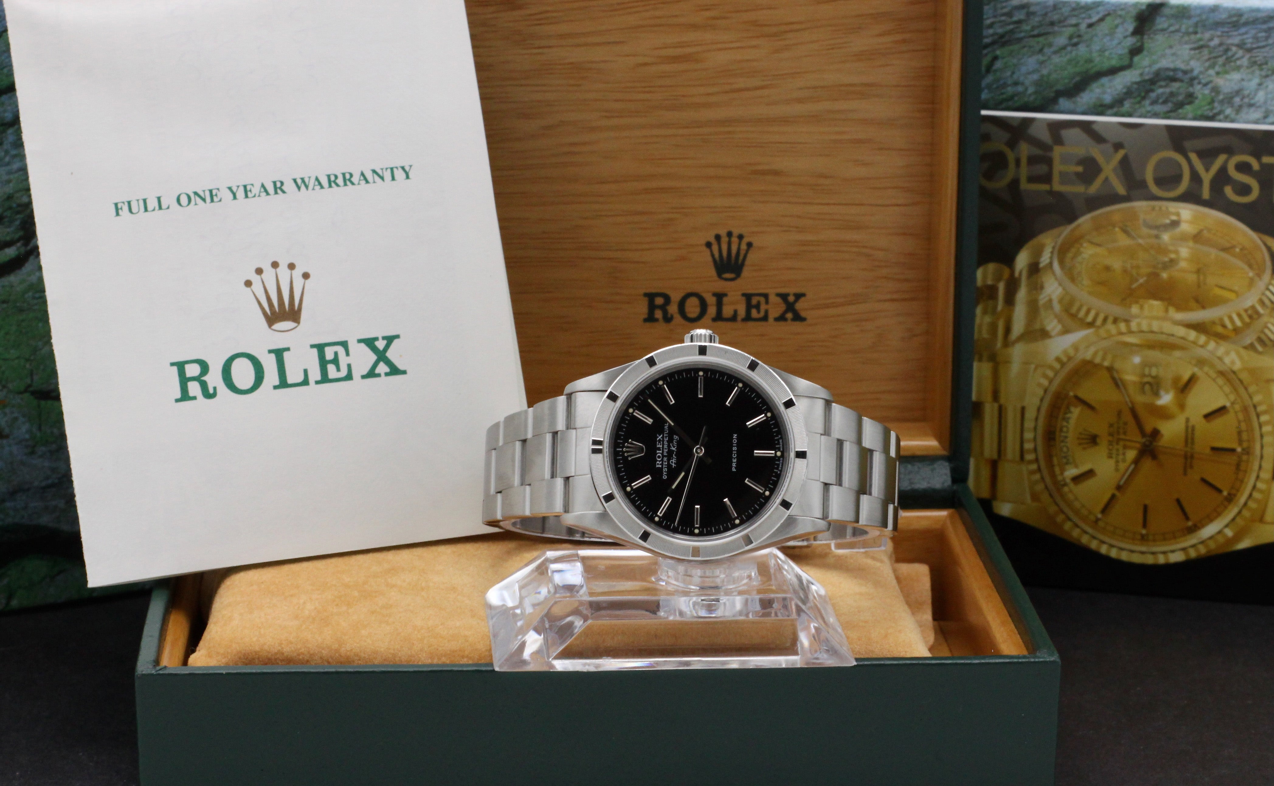 Rolex Air King Precision 14010, Box & Papers, 1999