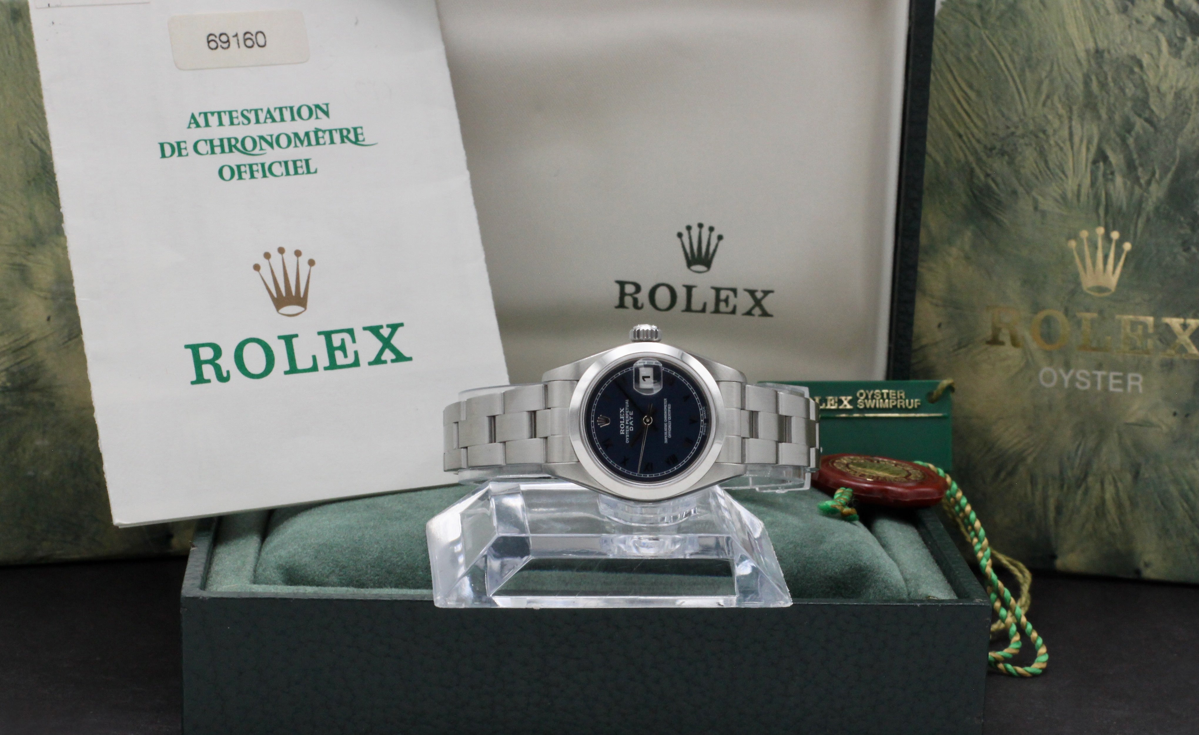 Rolex Oyster Perpetual Lady Date 69160 - 1998 - Rolex horloge - Rolex kopen - Rolex dames horloge - Trophies Watches