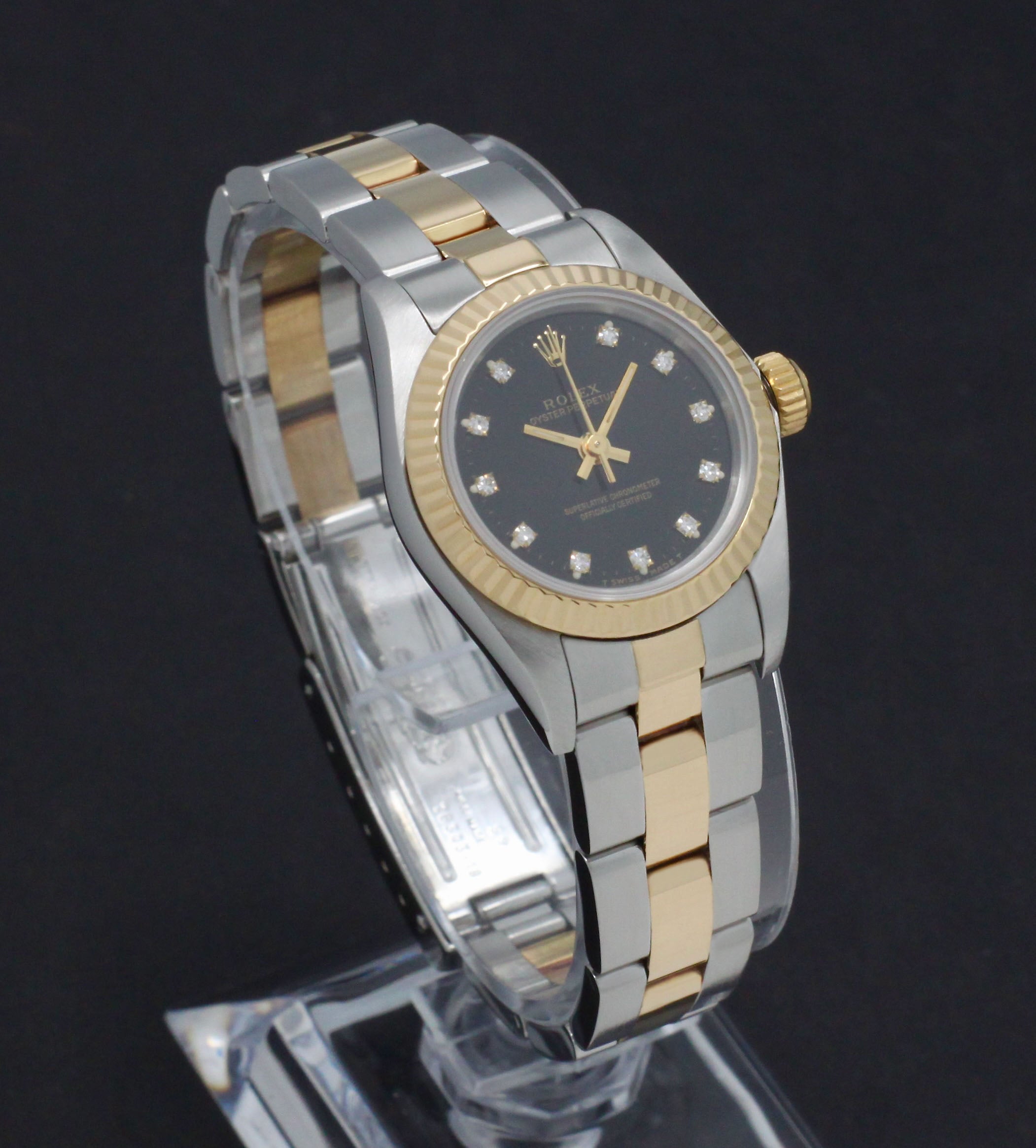 Rolex Oyster Perpetual Lady 67193G - 1994 - Rolex horloge - Rolex kopen - Rolex dames horloge - Trophies Watches