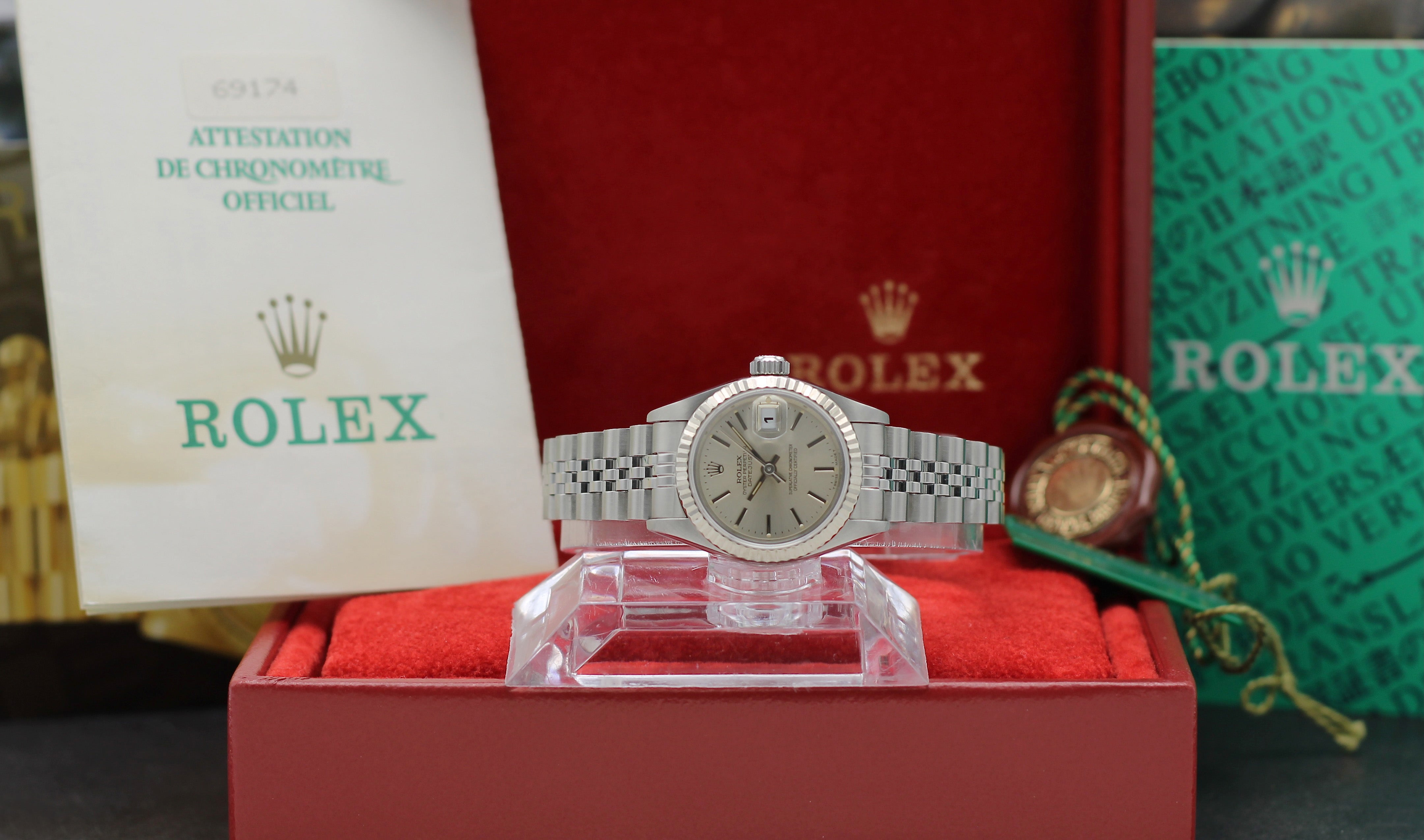 Rolex Oyster Perpetual Lady Datejust 69174 - 1995 - Rolex horloge - Rolex kopen - Rolex dames horloge - Trophies Watches