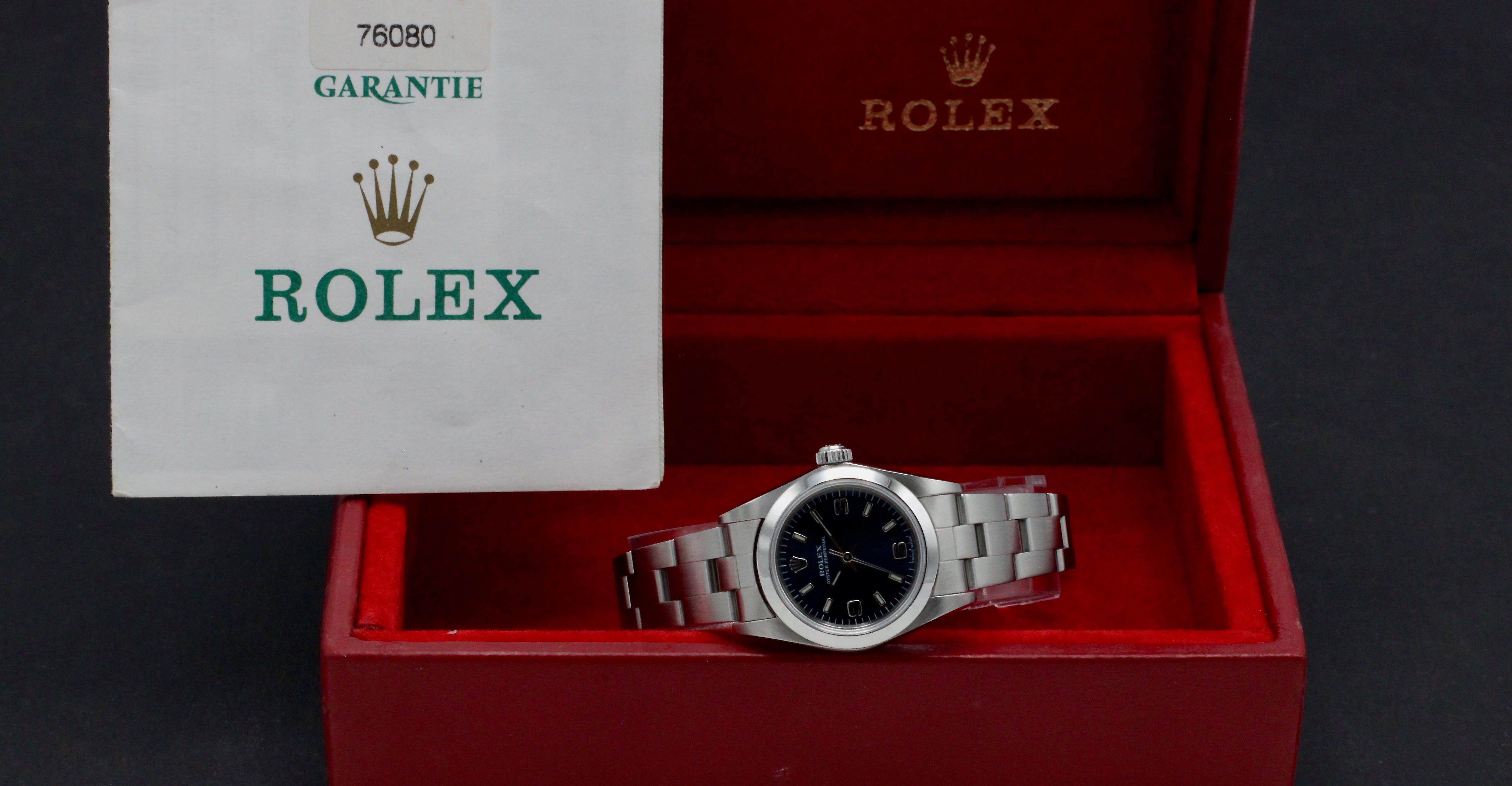 Rolex Oyster Perpetual 76080 - 2000 - Rolex horloge - Rolex kopen - Rolex dames horloge - Trophies Watches