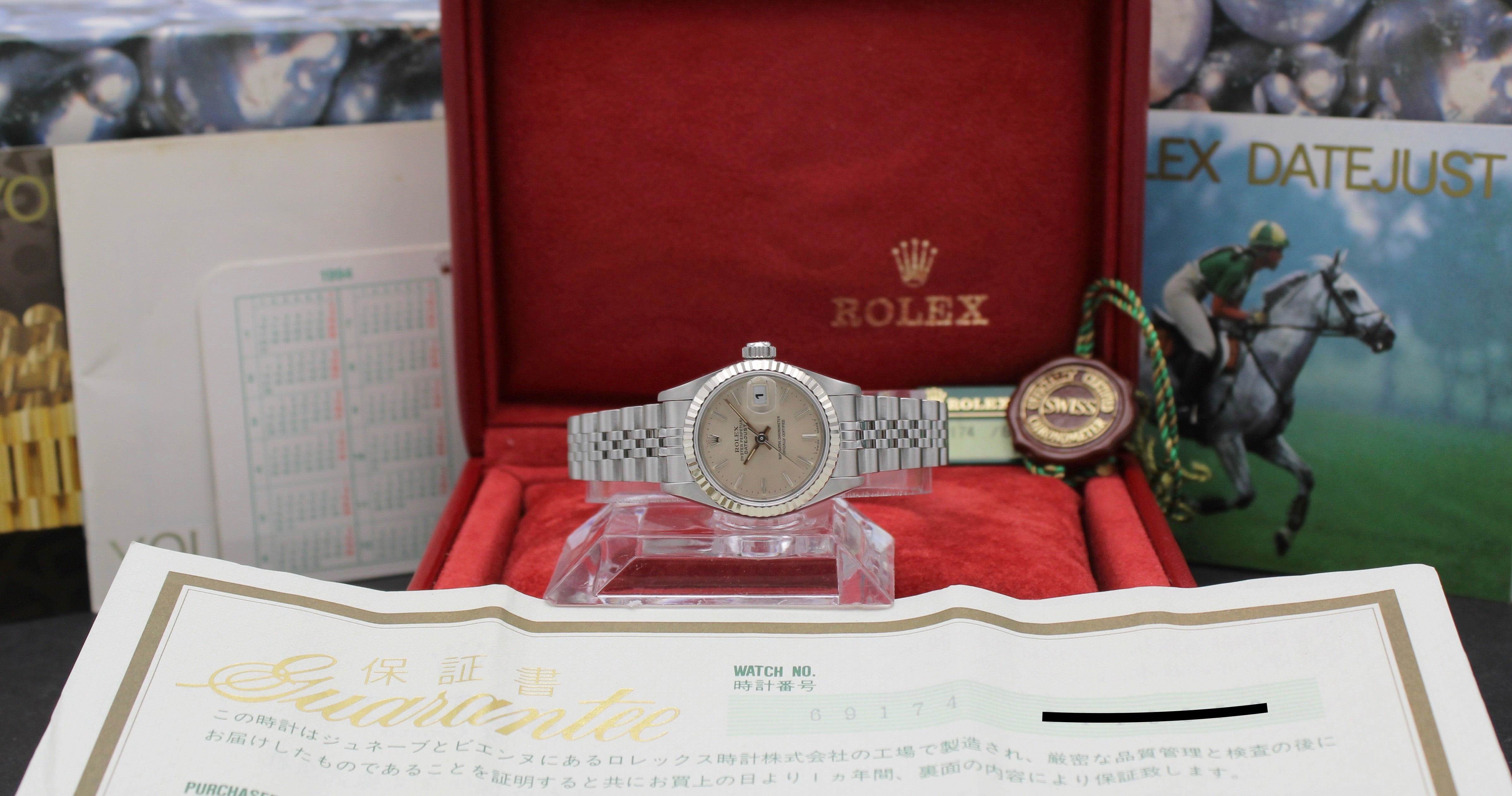 Rolex Oyster Perpetual Lady Datejust 69174 - 1994 - Rolex horloge - Rolex kopen - Rolex dames horloge - Trophies Watches