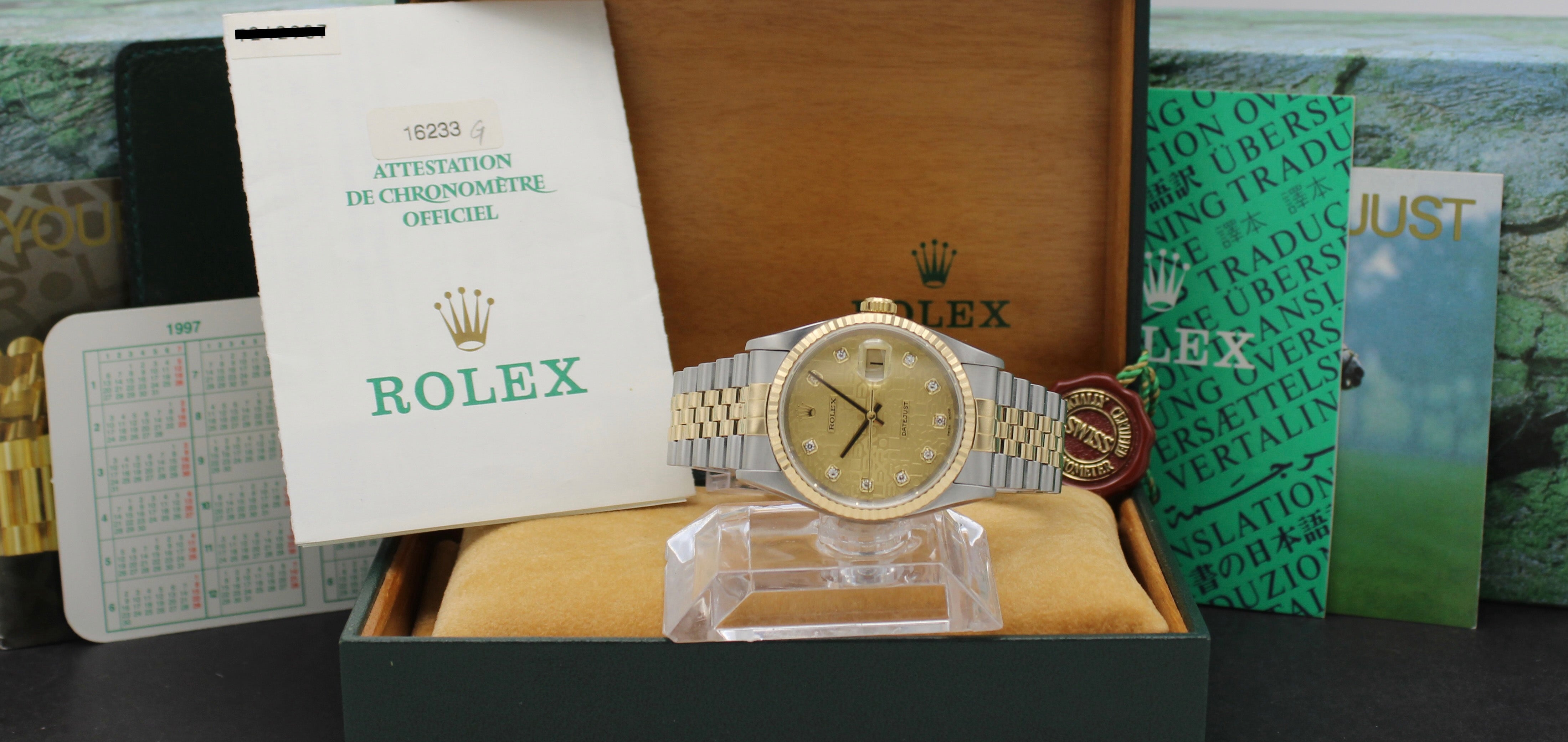 Rolex Datejust 16233G - 1997 - Rolex horloge - Rolex kopen - Rolex heren horloge - Trophies Watches