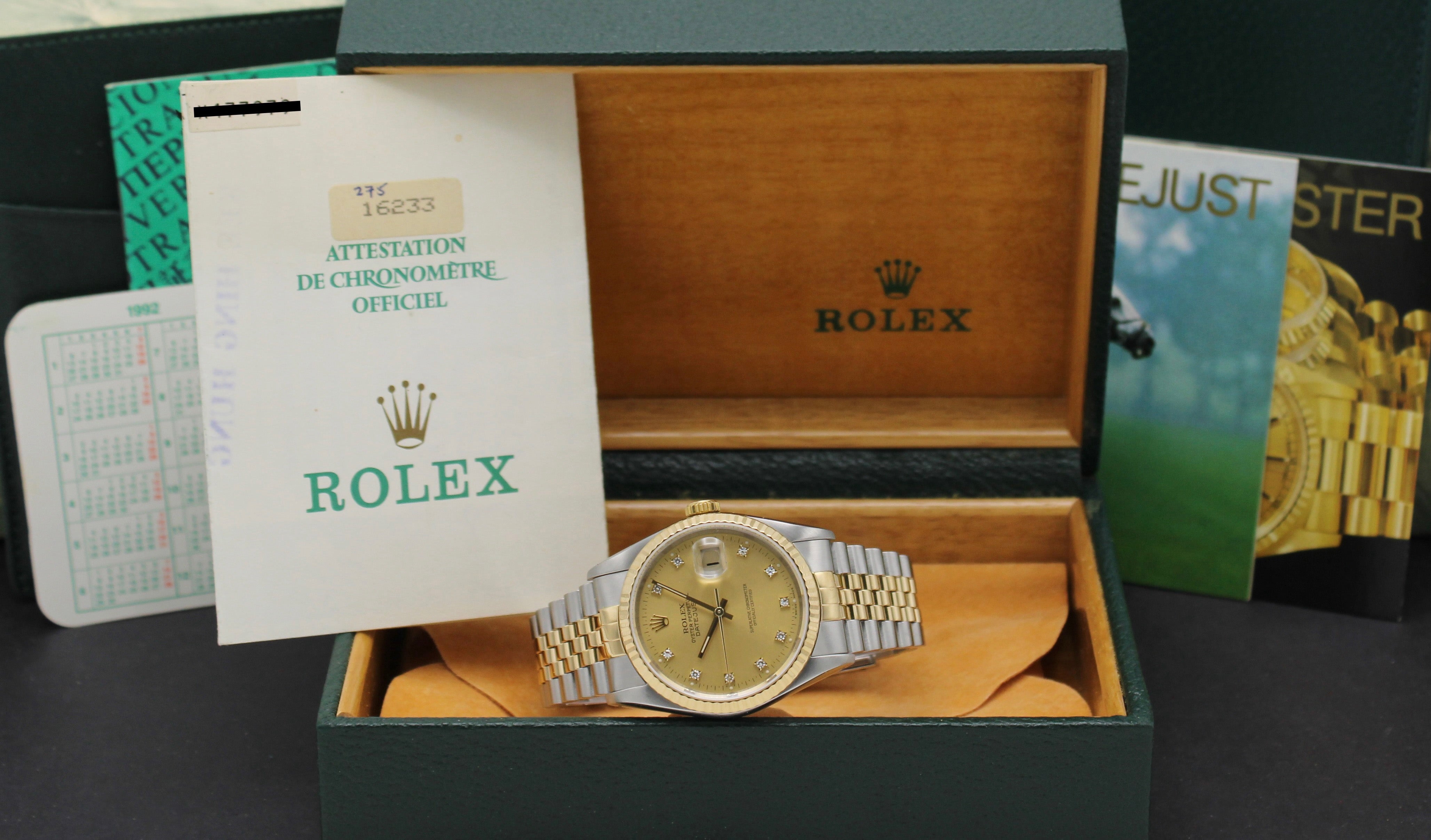 Rolex Datejust 16233G - 1992 - Rolex horloge - Rolex kopen - Rolex heren horloge - Trophies Watches