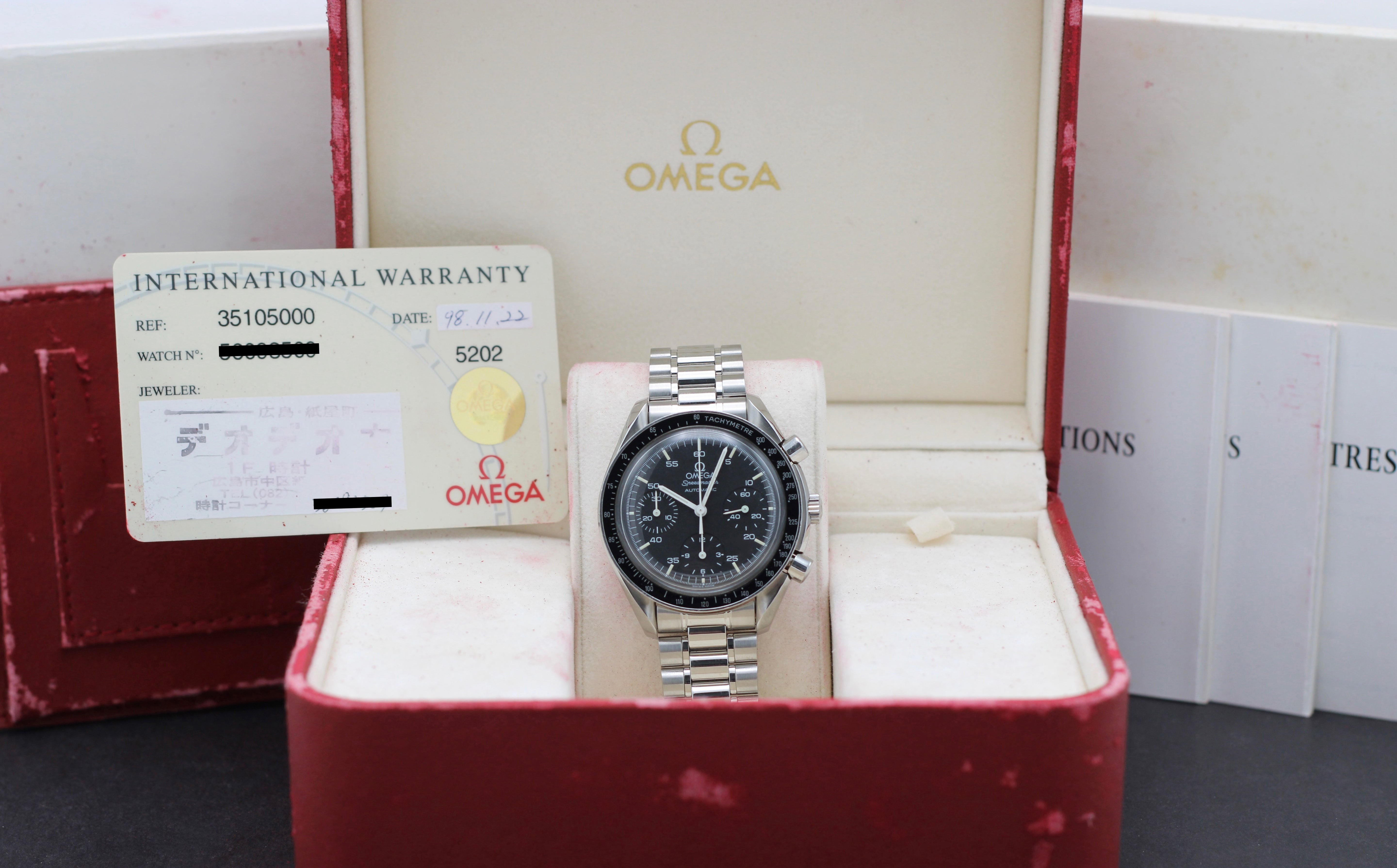 Omega Speedmaster Reduced 3510.50.00 - 1998 - Omega horloge - Omega kopen - Omega heren horloge - Trophies Watches
