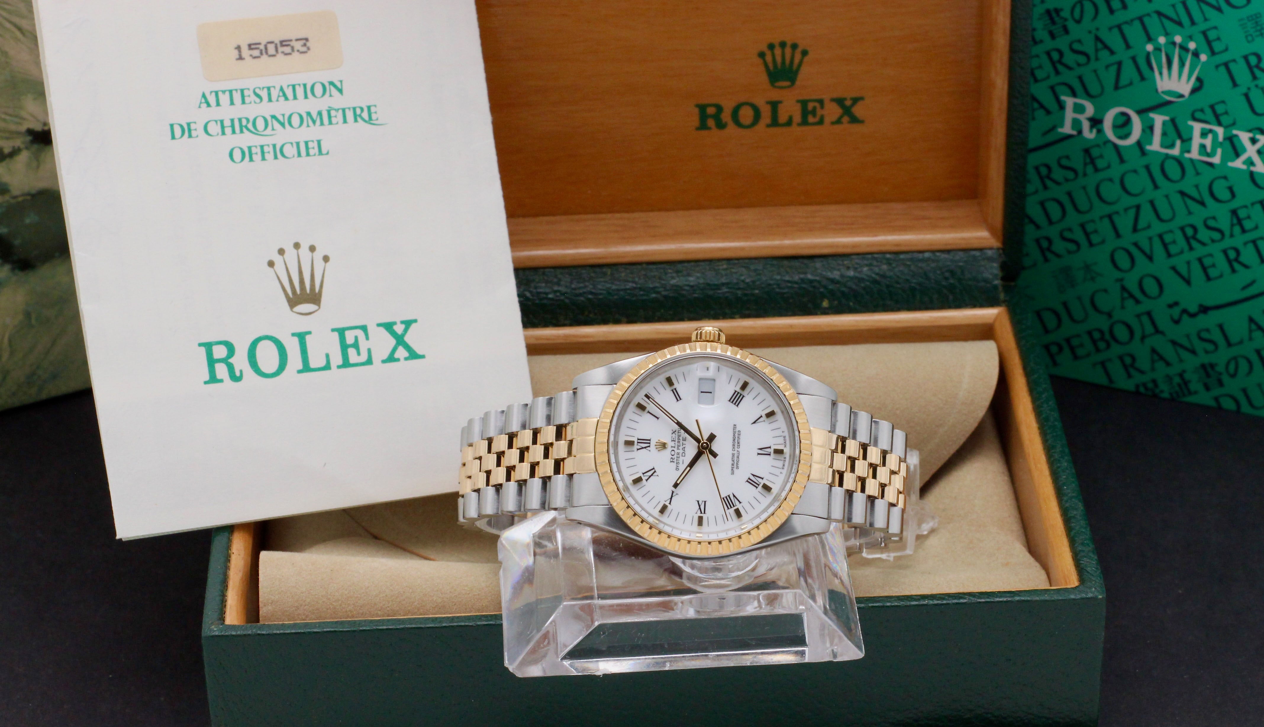 Rolex Oyster Perpetual Date 15053 - 1988 - Rolex horloge - Rolex kopen - Rolex heren horloge - Trophies Watches