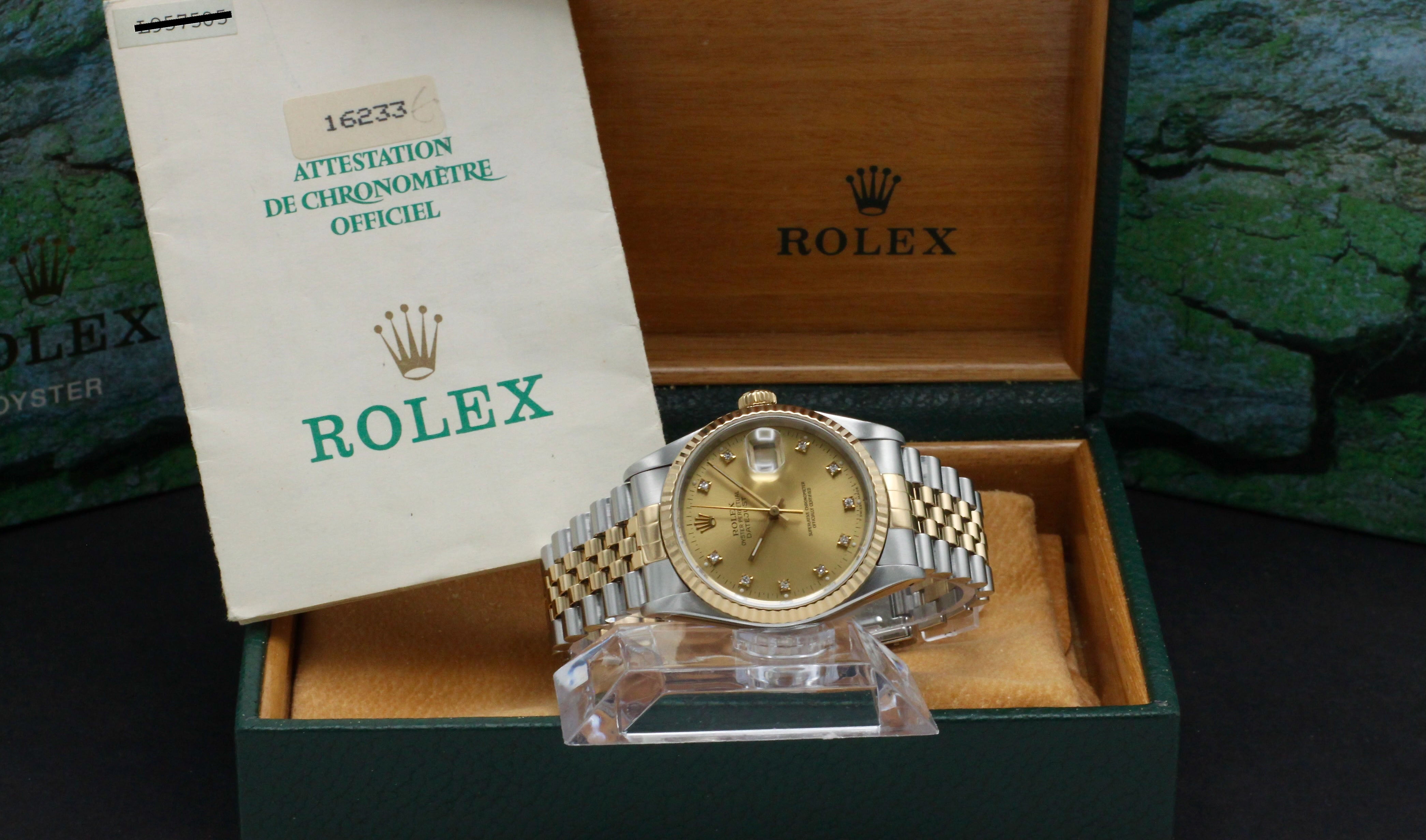 Rolex Datejust 16233G - 1990 - Rolex horloge - Rolex kopen - Rolex heren horloge - Trophies Watches