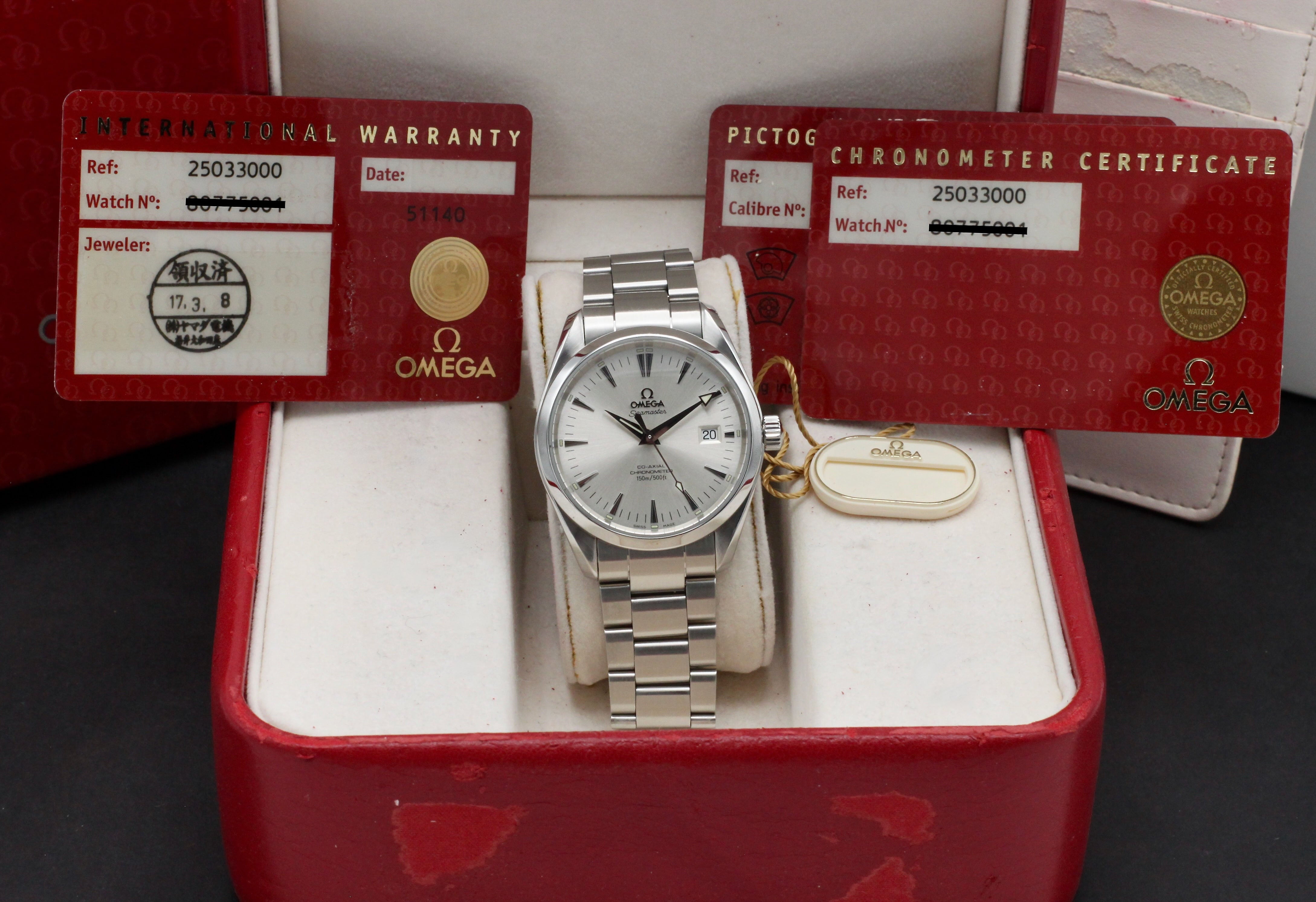 Omega Seamaster Aqua Terra30.00 - 2006 - Omega horloge 2503.- Omega kopen - Omega heren horloge - Trophies Watches