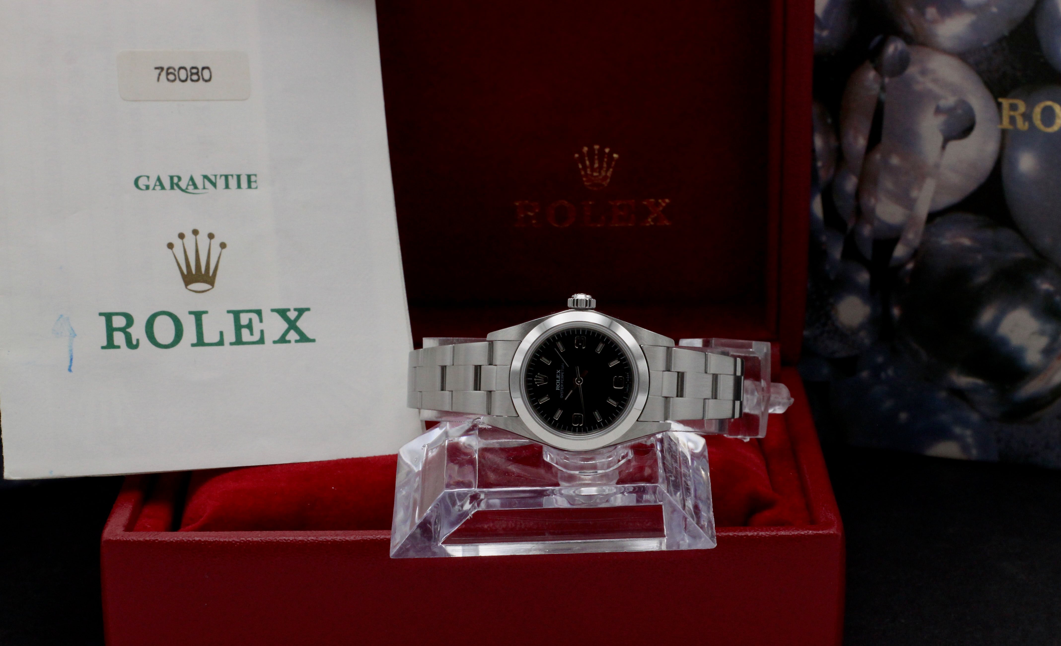 Rolex Oyster Perpetual 76080 - 2000 - Rolex horloge - Rolex kopen - Rolex dames horloge - Trophies Watches