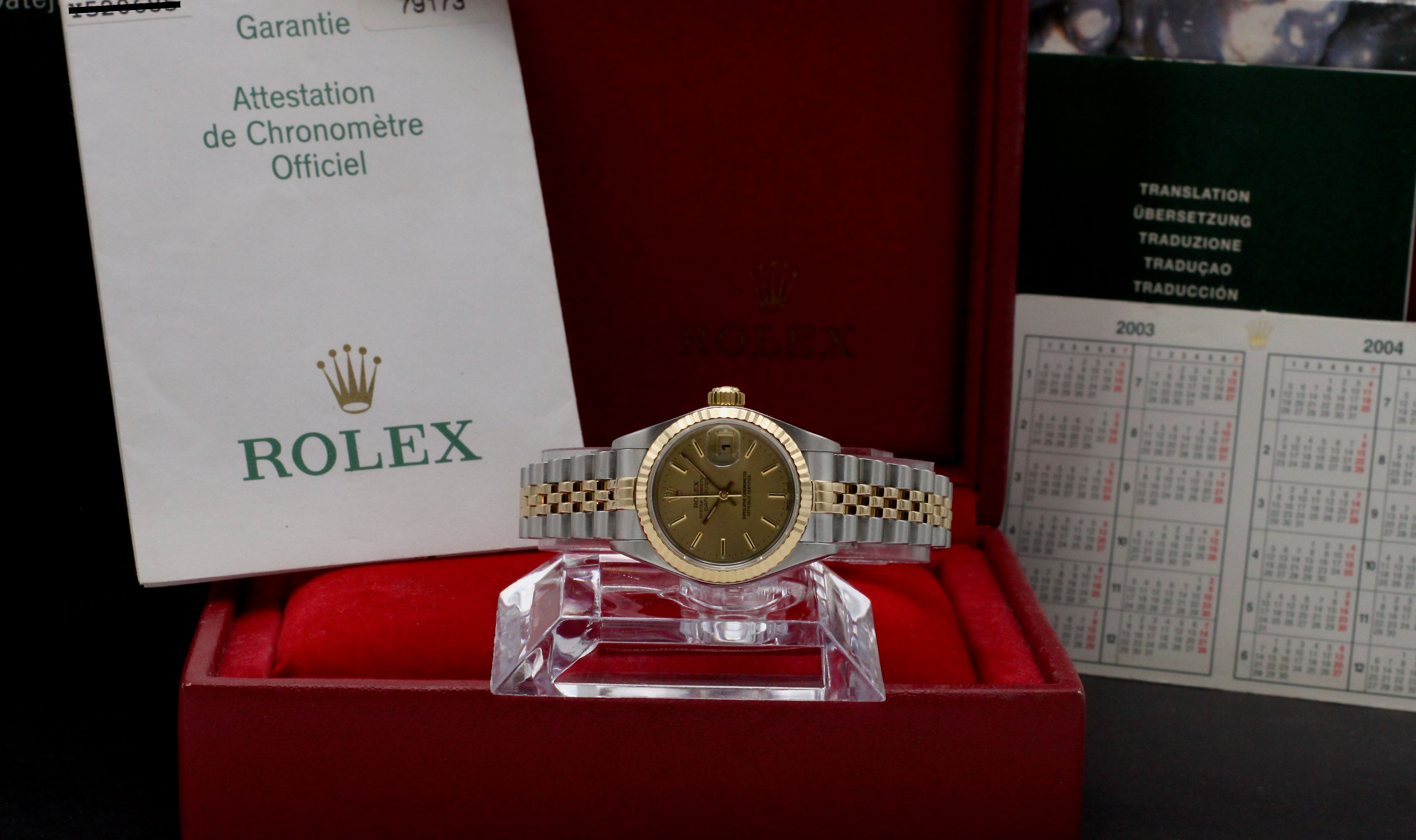Rolex Lady-Datejust 79173 - 2003 - Rolex horloge - Rolex kopen - Rolex dames horloge - Trophies Watches