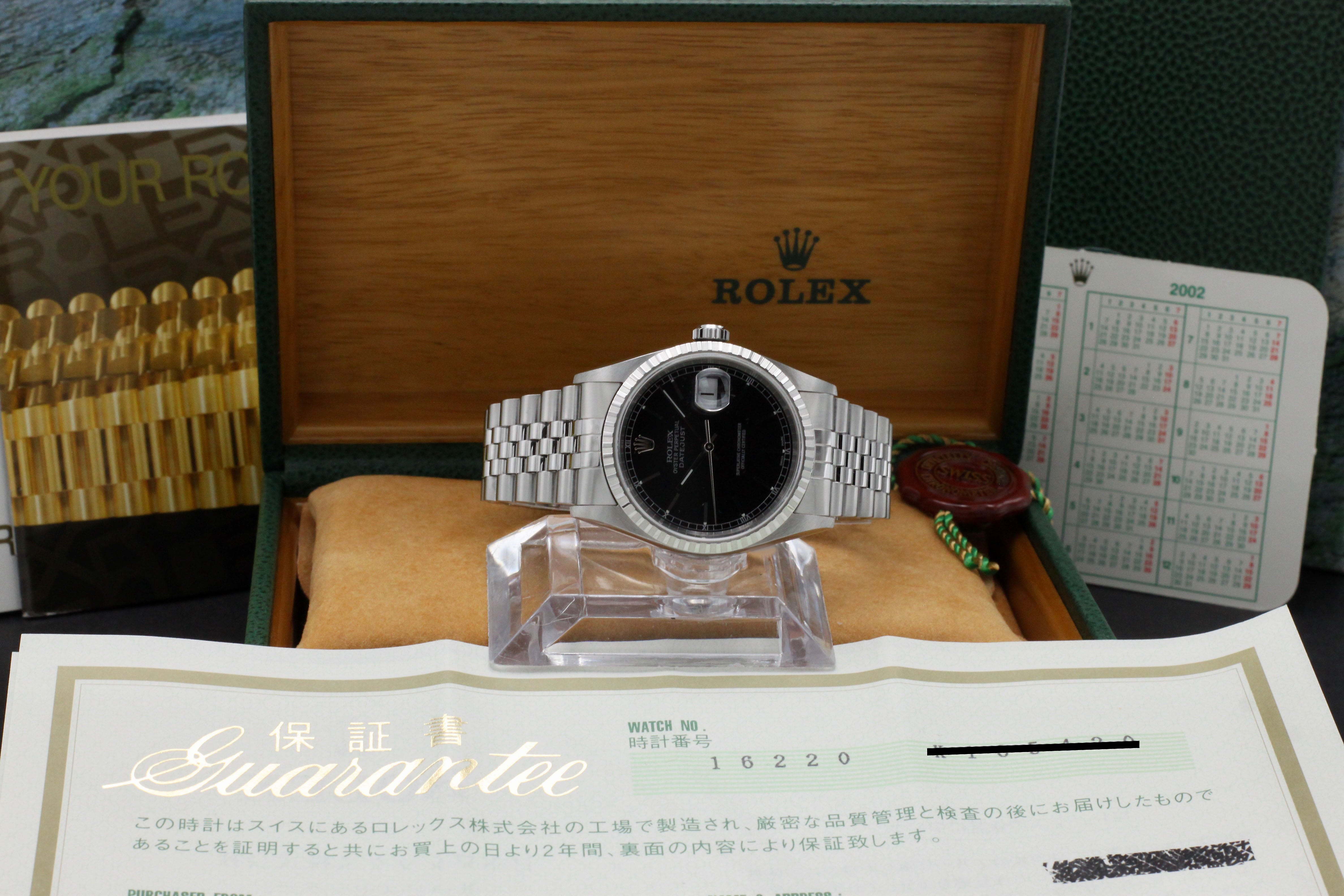 Rolex Datejust 16220 - 2002 - Rolex horloge - Rolex kopen - Rolex heren horloge - Trophies Watches