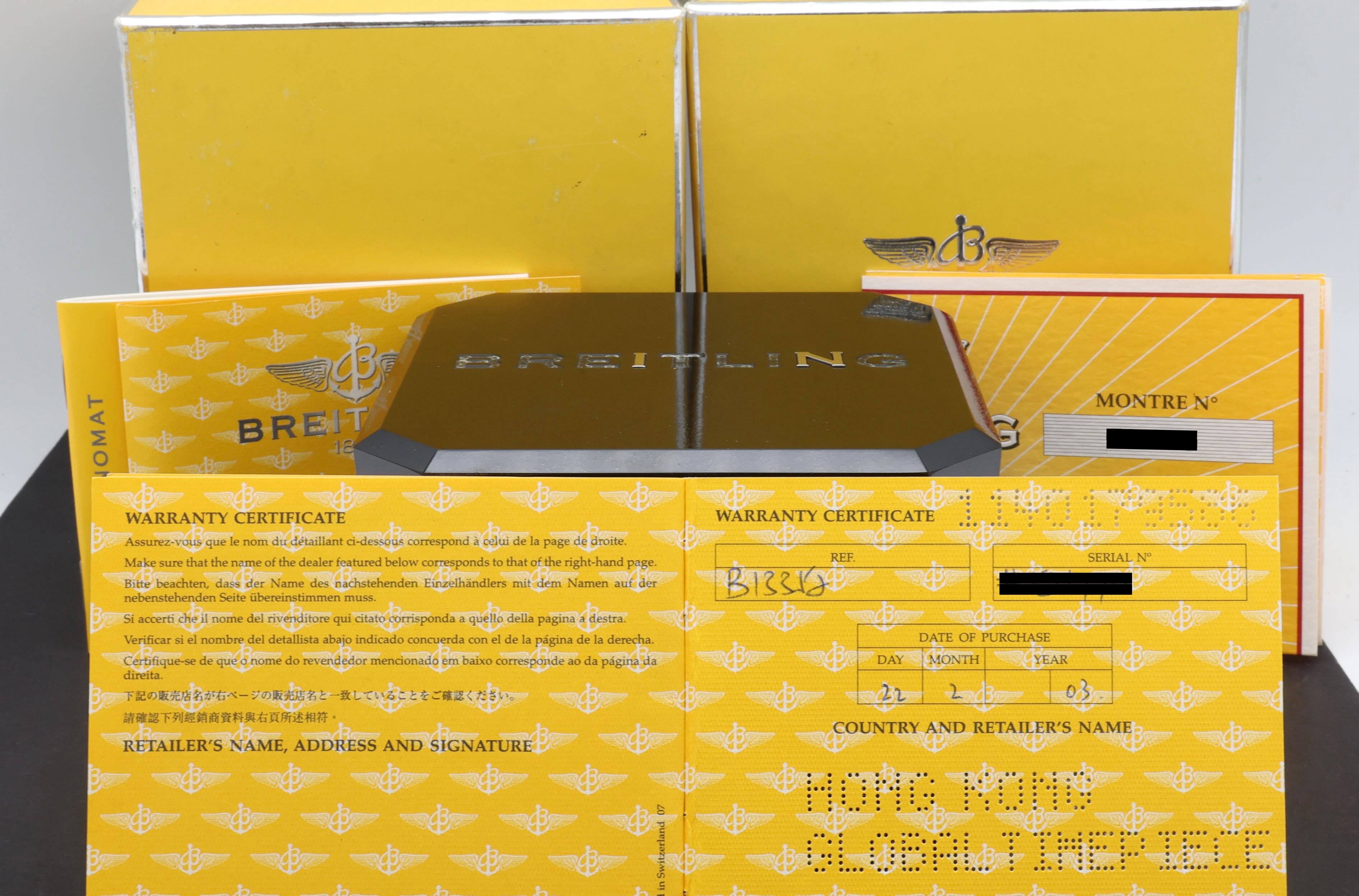 Breitling Chronomat B13352 - 2003 - Breitling horloge - Breitling kopen - Breitling heren horloge - Trophies Watches