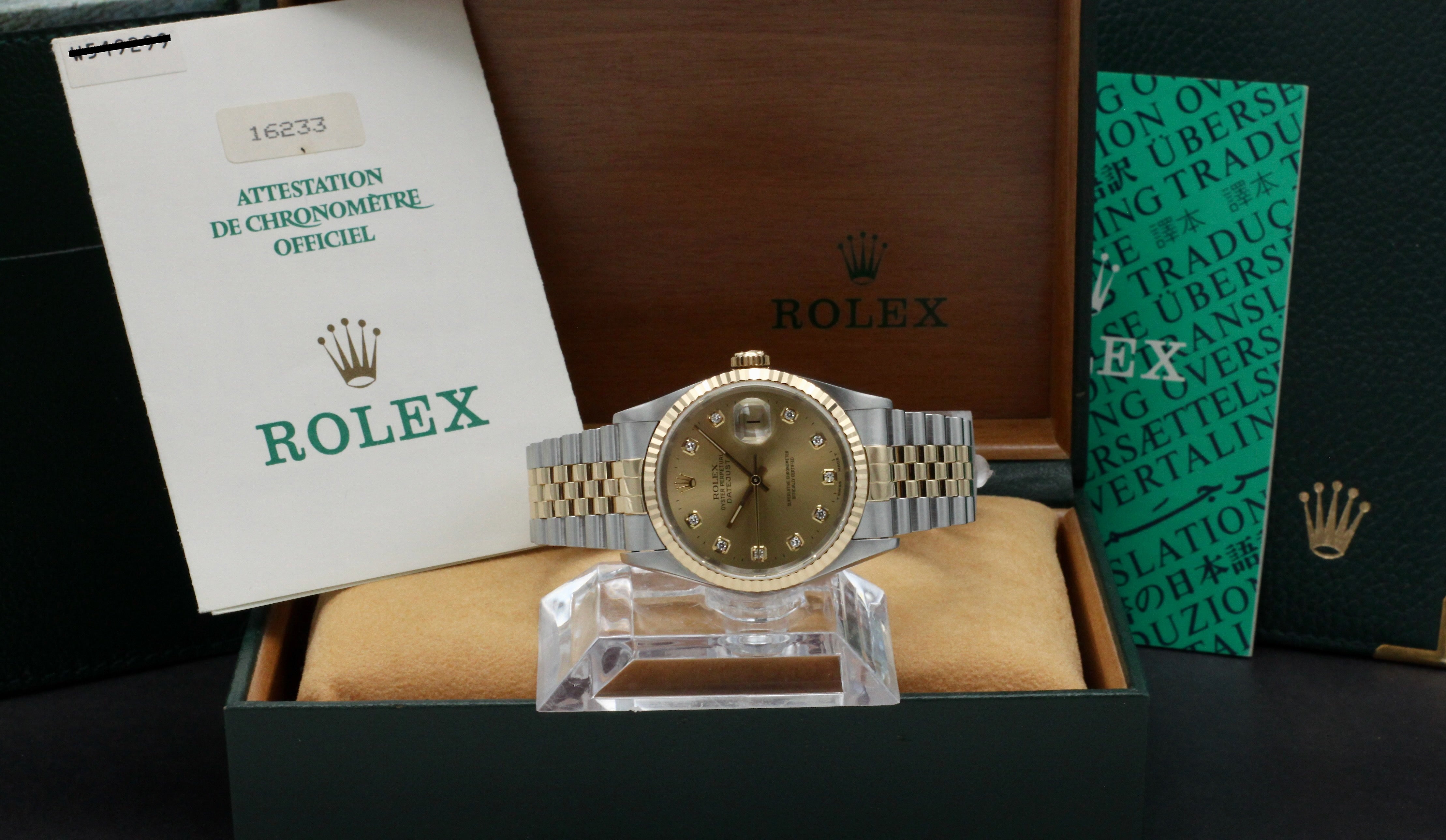Rolex Datejust 16233G - 1995 - Rolex horloge - Rolex kopen - Rolex heren horloge - Trophies Watches
