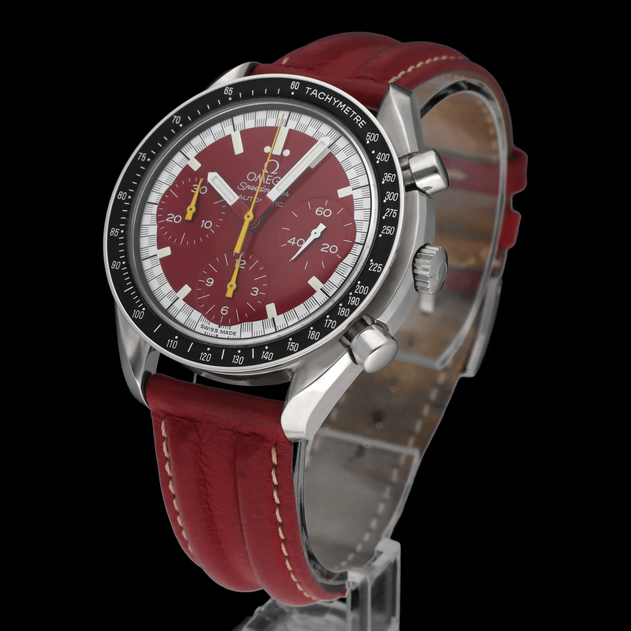 Omega Speedmaster Reduced Schumacher 3810.61.41 - 1998 - Omega horloge - Omega kopen - Omega heren horloge - Trophies Watches