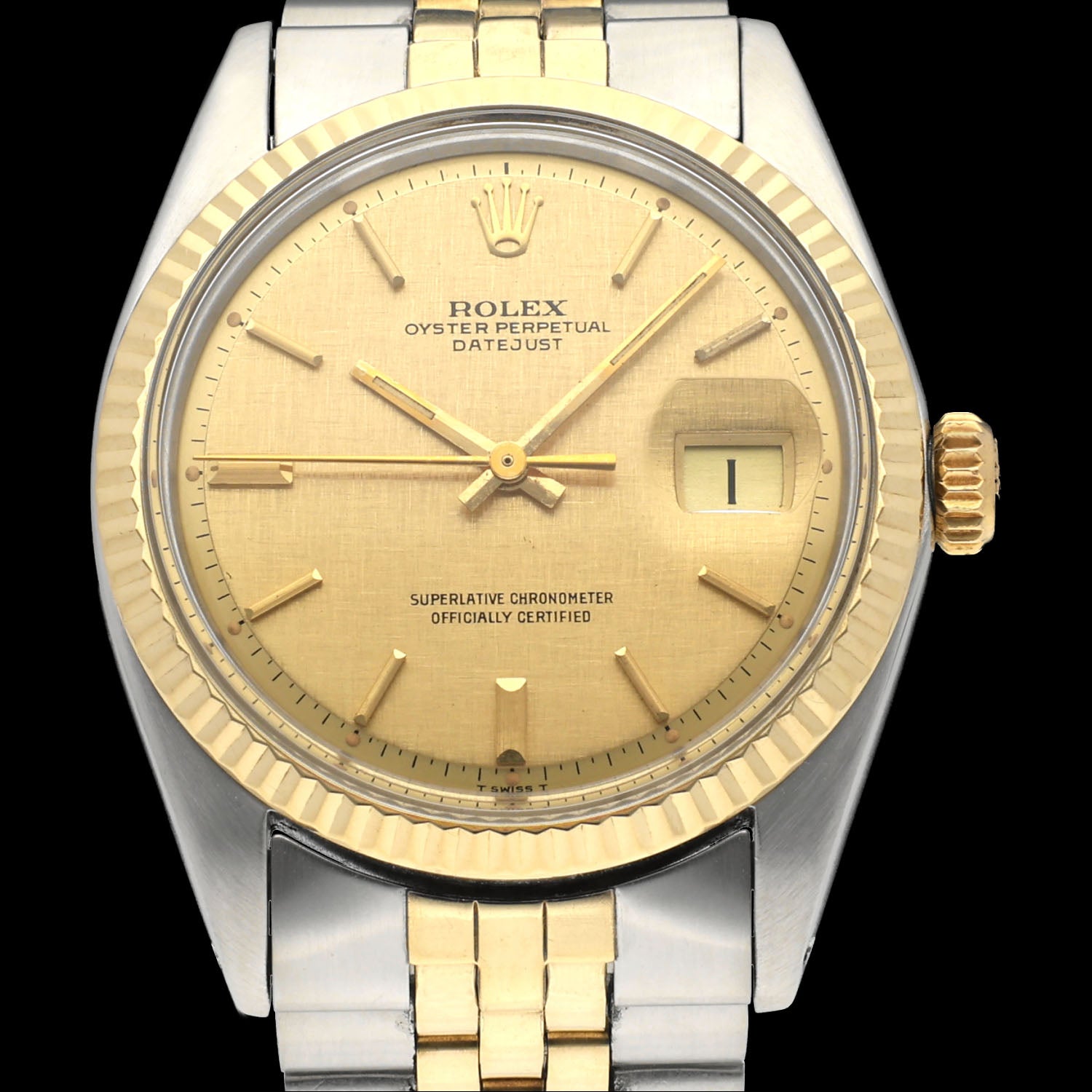 Rolex Datejust 1601 - 1972 - goud/staal - two/tone - Rolex horloge - Rolex kopen - Rolex heren horloge - Trophies Watches