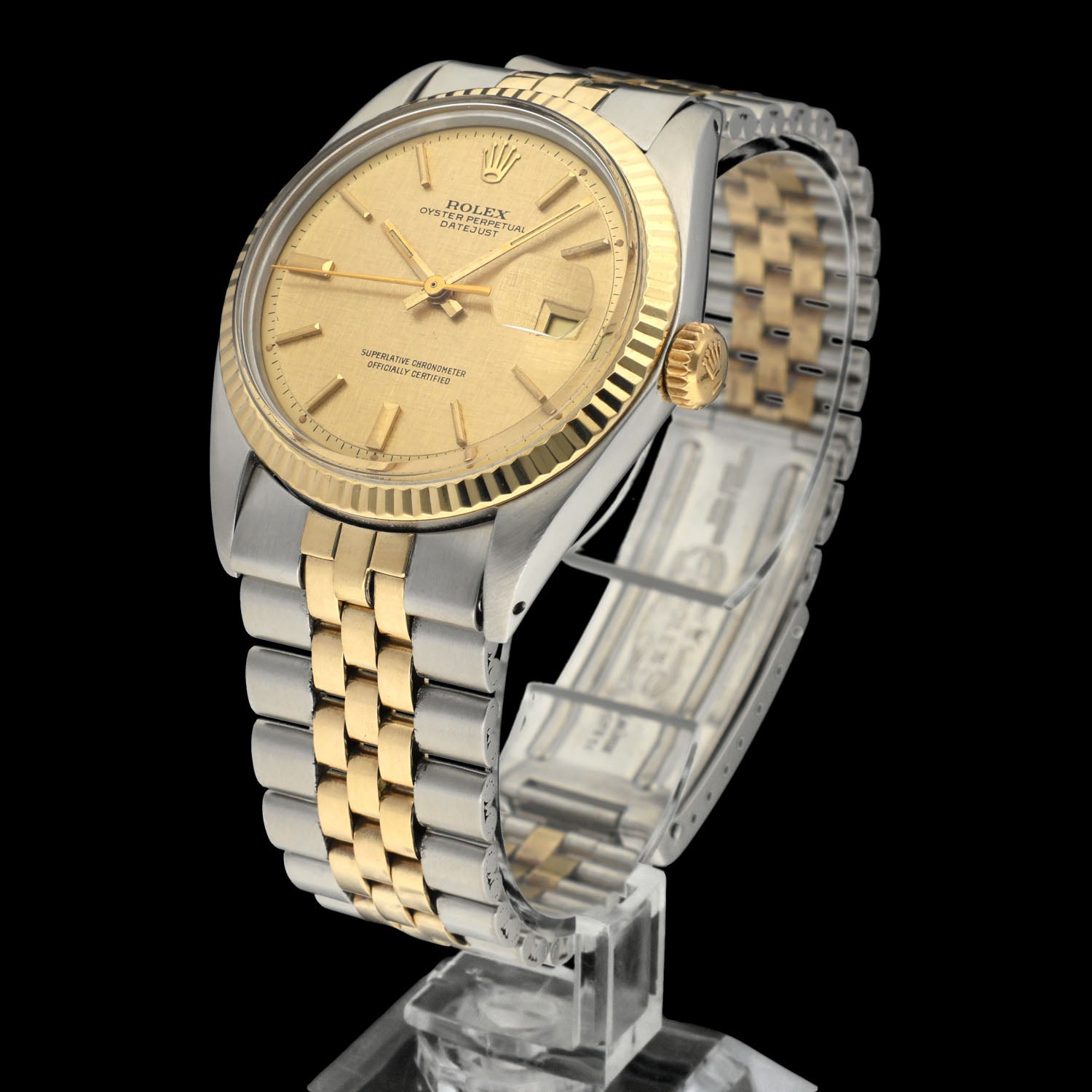 Rolex Datejust 1601 - 1972 - goud/staal - two/tone - Rolex horloge - Rolex kopen - Rolex heren horloge - Trophies Watches