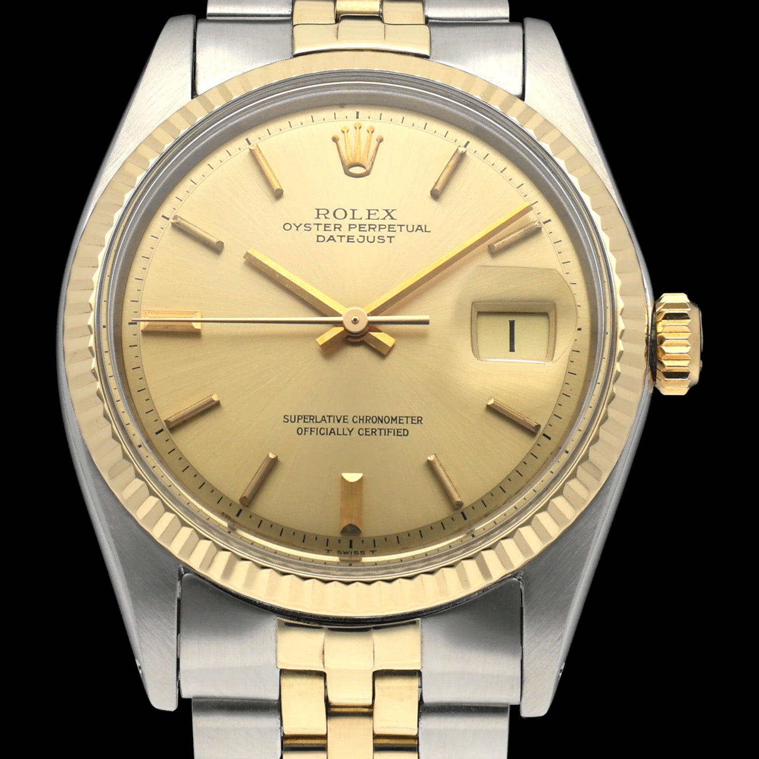 Rolex Datejust 1601 - 1971 - goud/staal - two/tone - Rolex horloge - Rolex kopen - Rolex heren horloge - Trophies Watches
